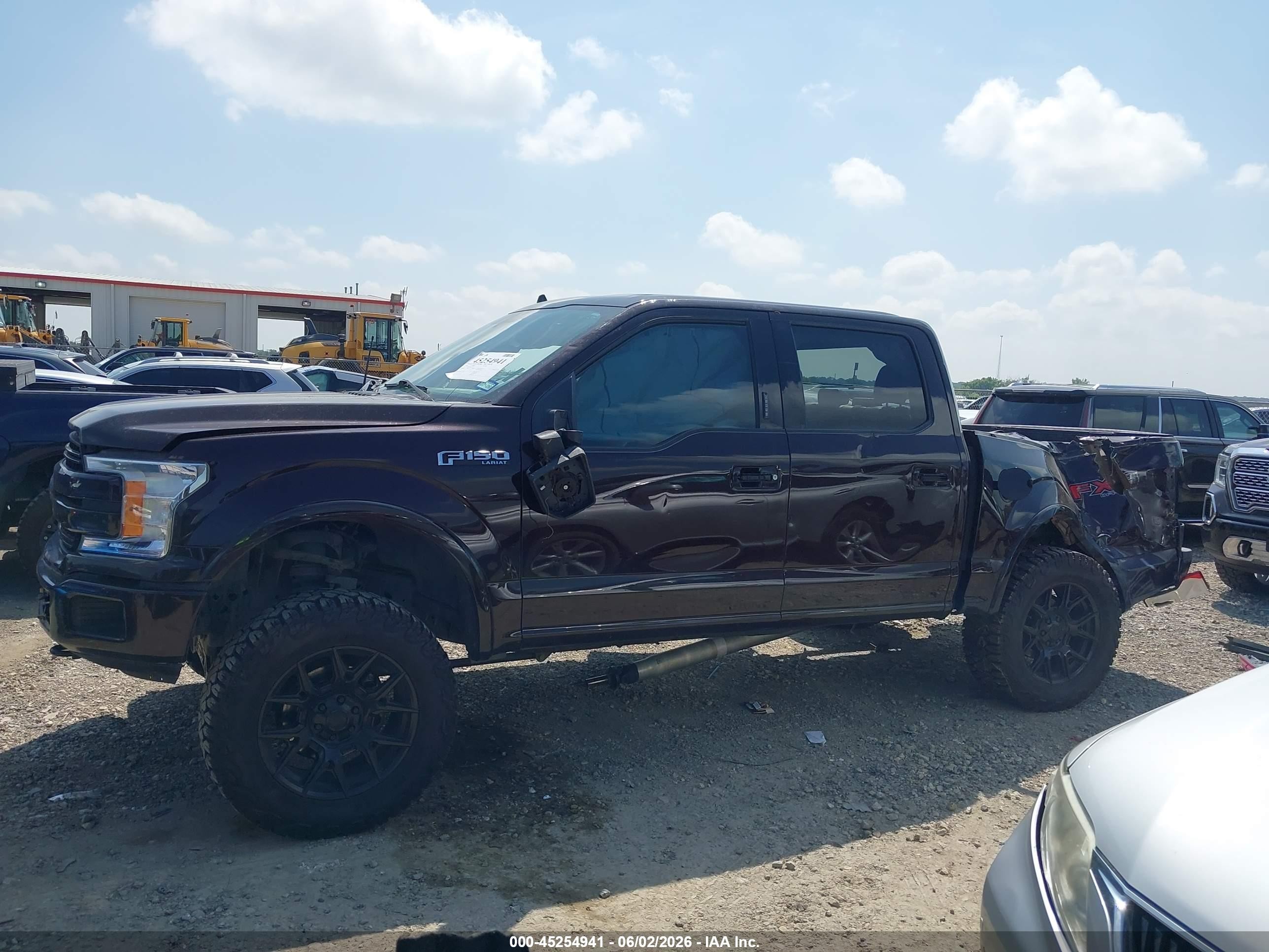 2018 Ford F-150 Lariat Brown vin: 1FTEW1E5XJKD53186