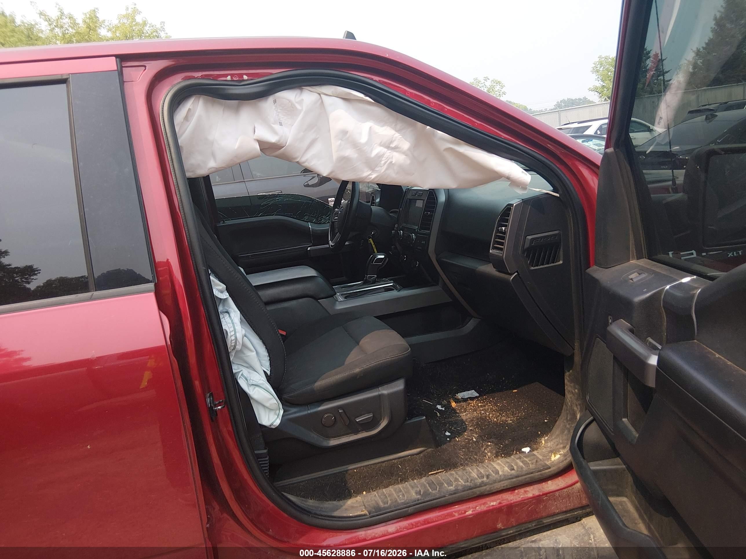 2019 Ford F-150 Xlt Burgundy vin: 1FTEW1E5XKFD35846