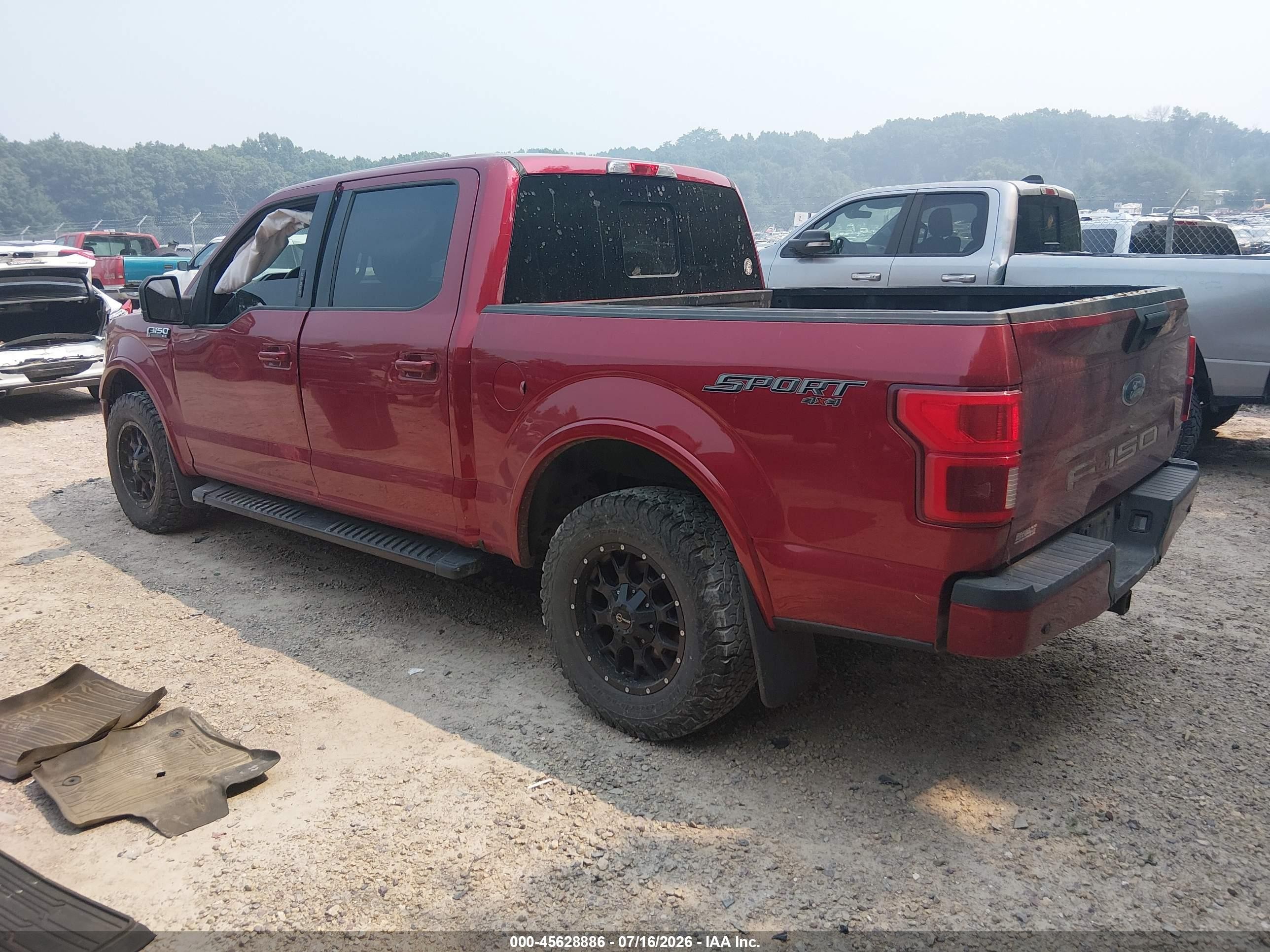 2019 Ford F-150 Xlt Burgundy vin: 1FTEW1E5XKFD35846