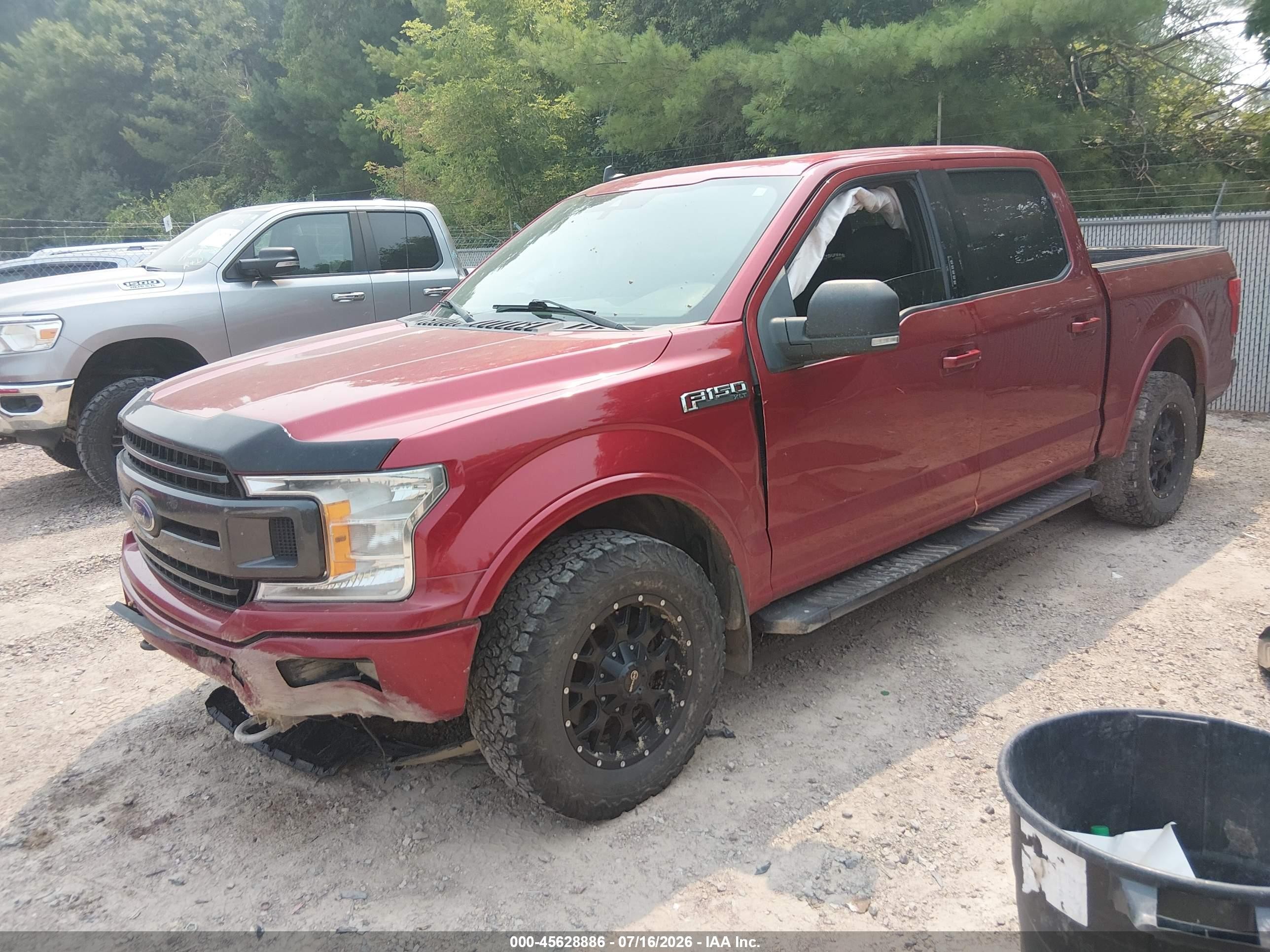 2019 Ford F-150 Xlt Burgundy vin: 1FTEW1E5XKFD35846