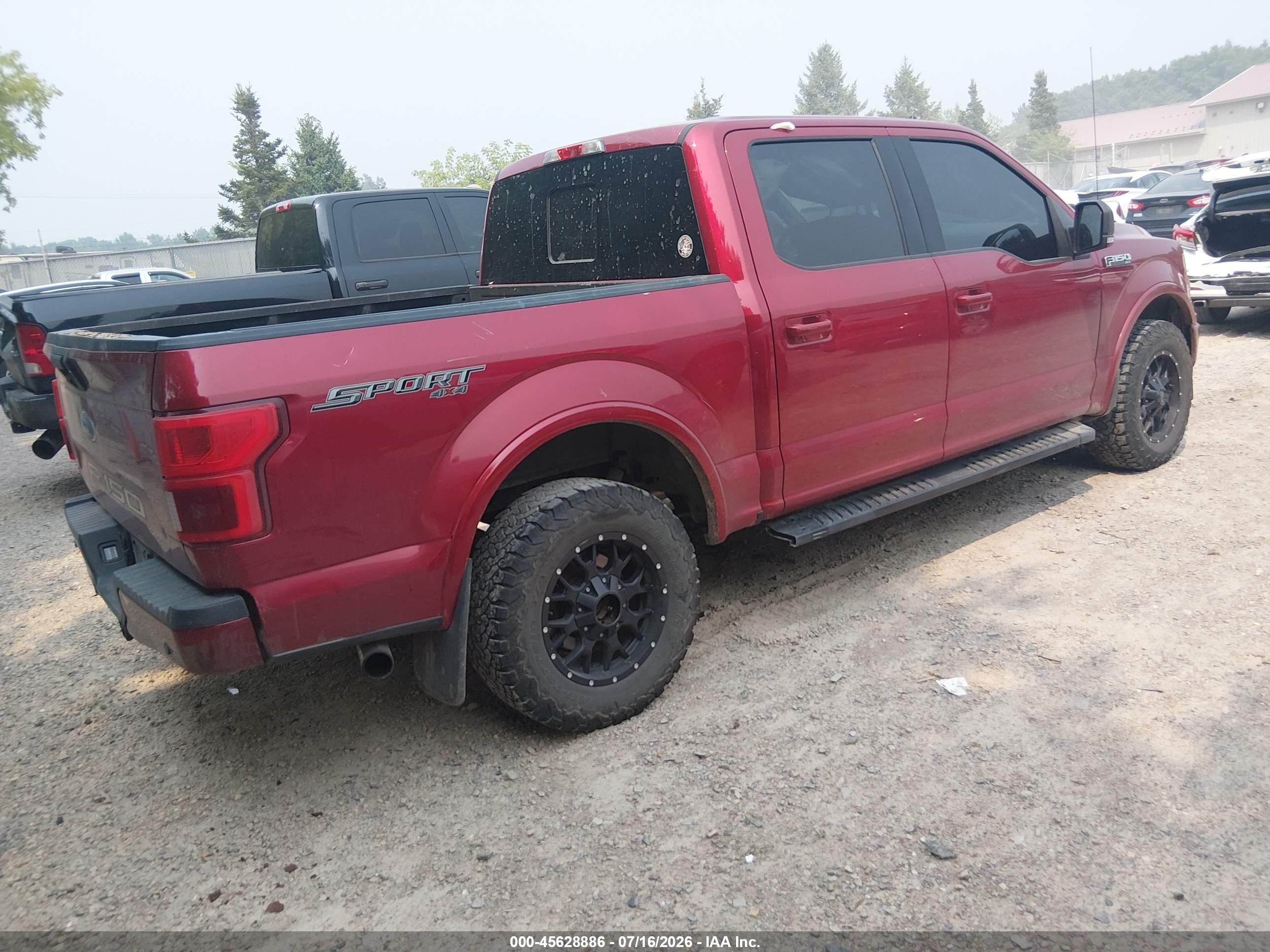 2019 Ford F-150 Xlt Burgundy vin: 1FTEW1E5XKFD35846