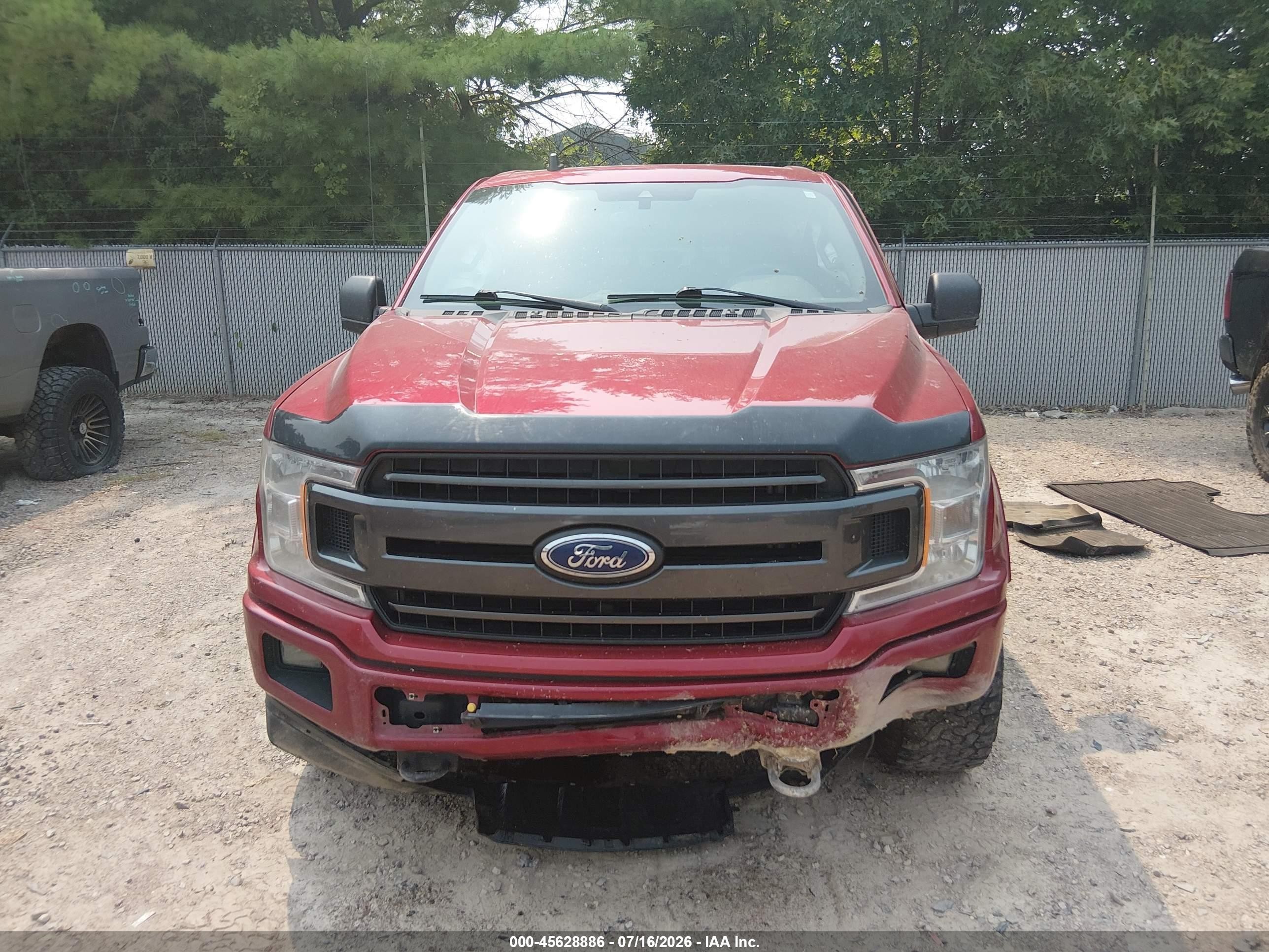 2019 Ford F-150 Xlt Burgundy vin: 1FTEW1E5XKFD35846