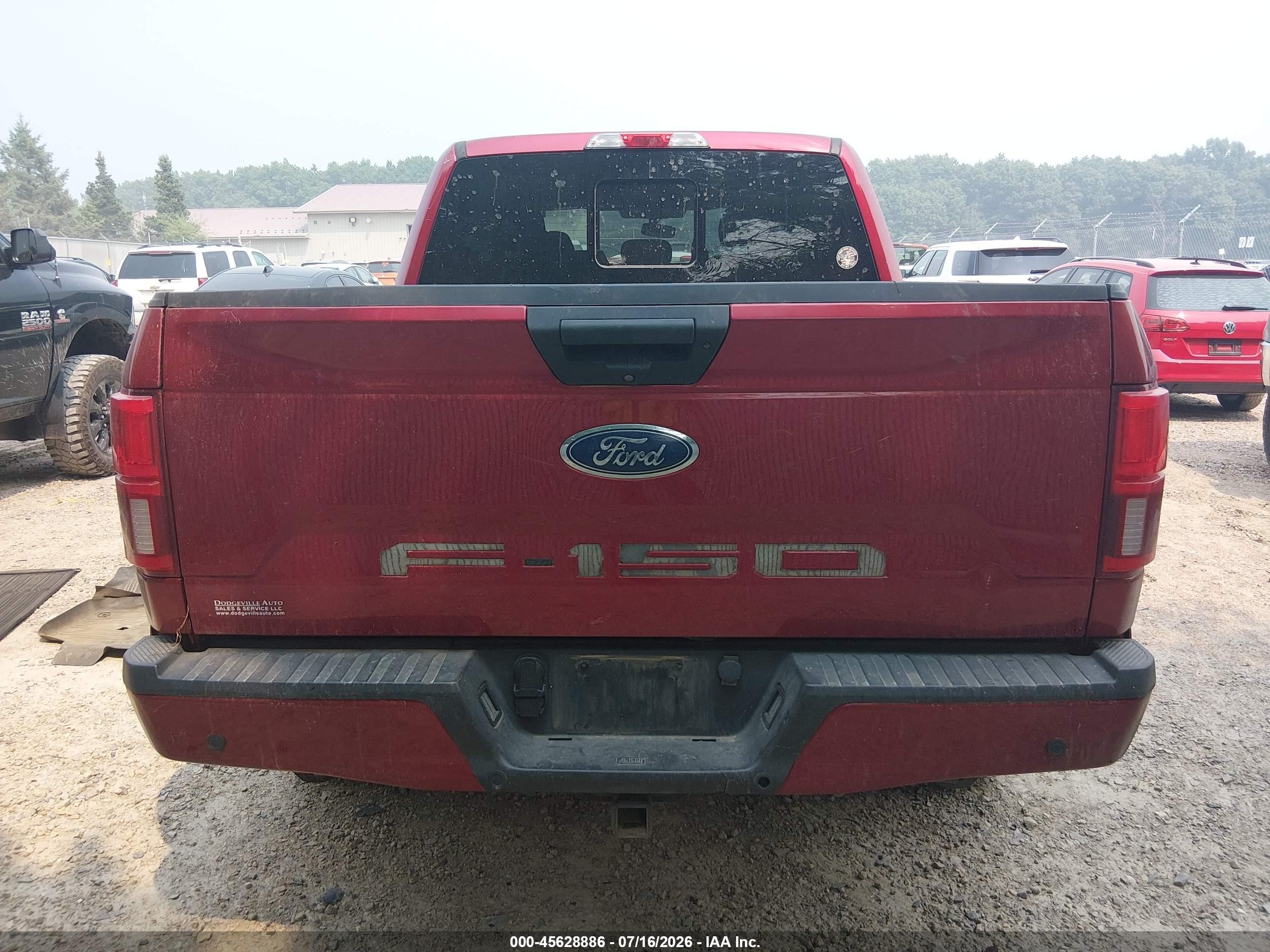 2019 Ford F-150 Xlt Burgundy vin: 1FTEW1E5XKFD35846