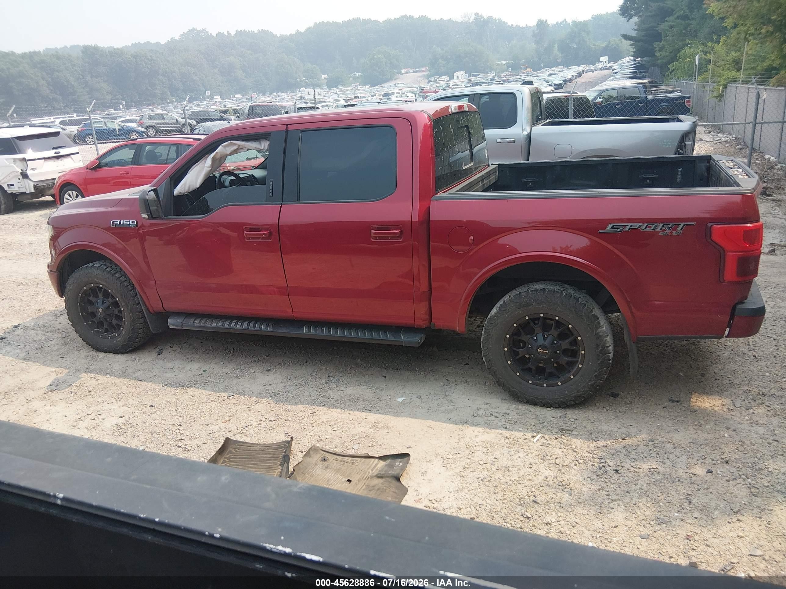 2019 Ford F-150 Xlt Burgundy vin: 1FTEW1E5XKFD35846