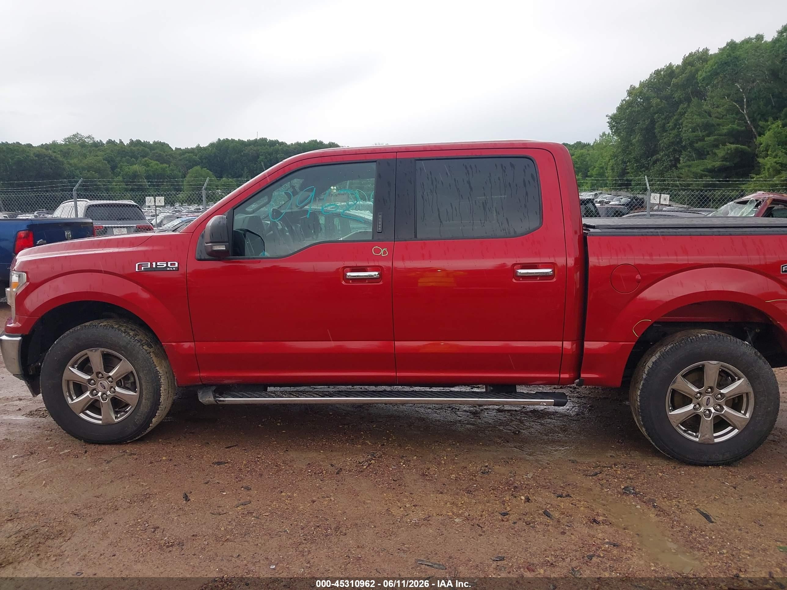 2020 Ford F-150 Xlt Red vin: 1FTEW1E5XLKF09861