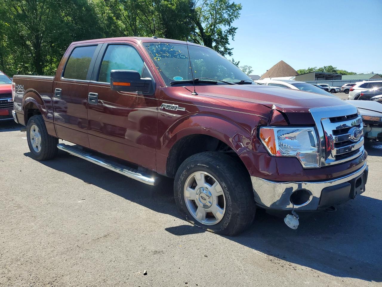 2010 Ford F150 Supercrew Burgundy vin: 1FTEW1E80AFC42780