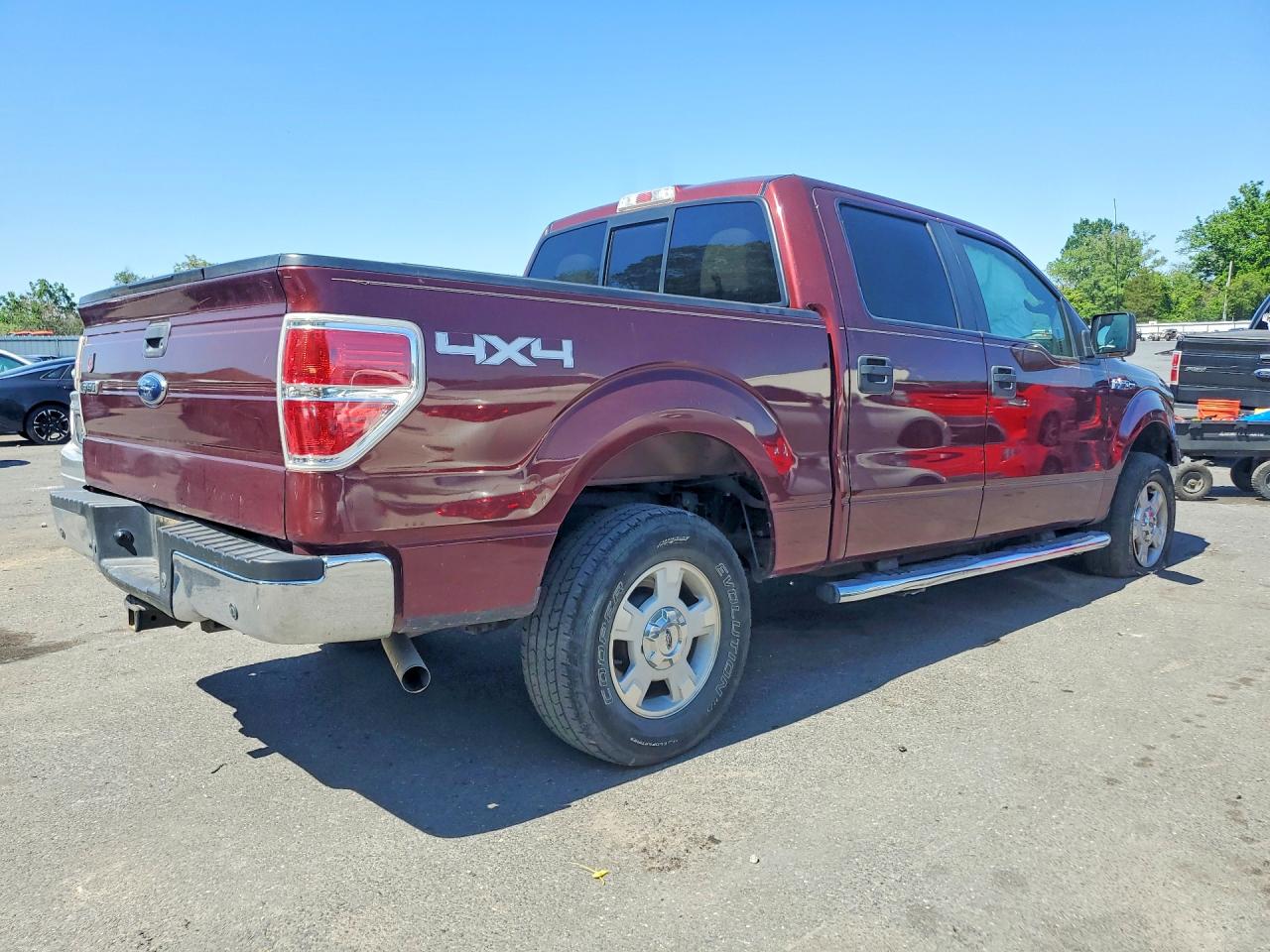 2010 Ford F150 Supercrew Burgundy vin: 1FTEW1E80AFC42780