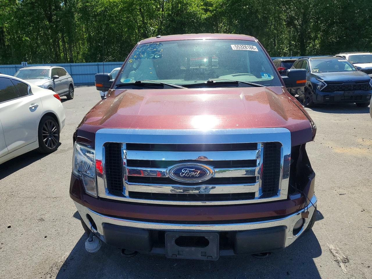 2010 Ford F150 Supercrew Burgundy vin: 1FTEW1E80AFC42780