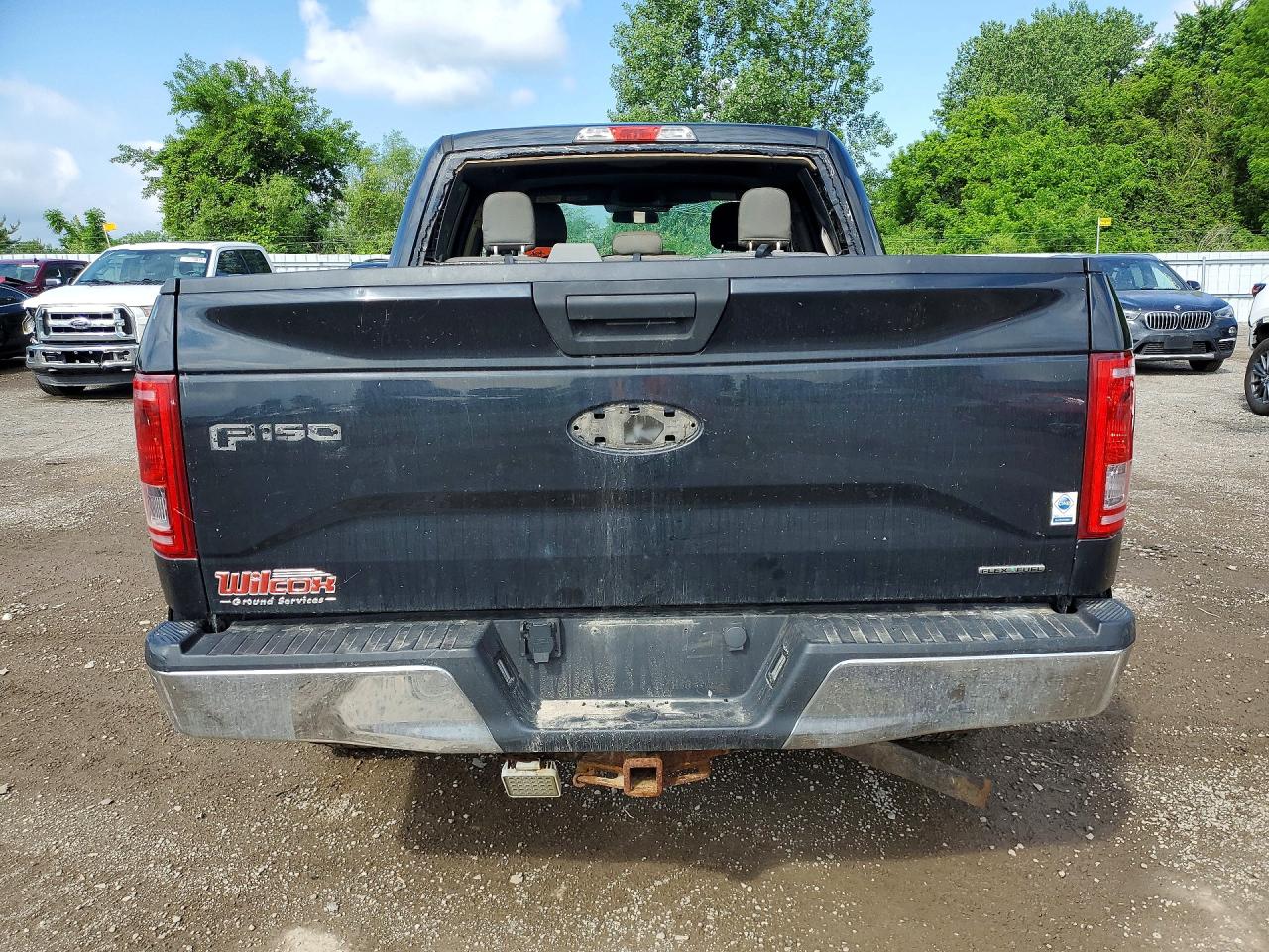 2015 Ford F150 Supercrew Black vin: 1FTEW1E80FFB84452