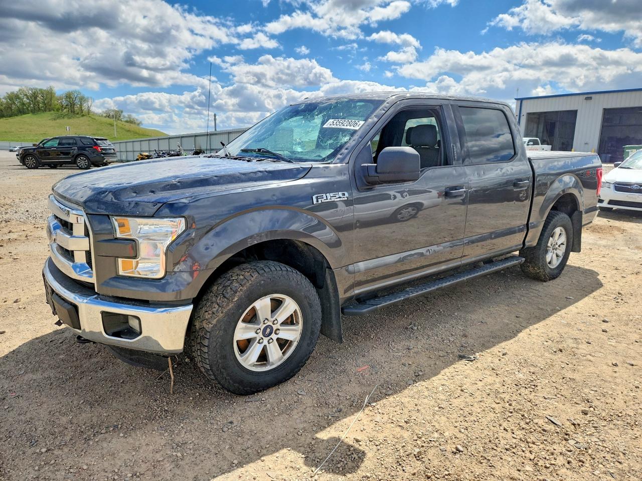 2015 Ford F150 Supercrew Gray vin: 1FTEW1E81FFA63719