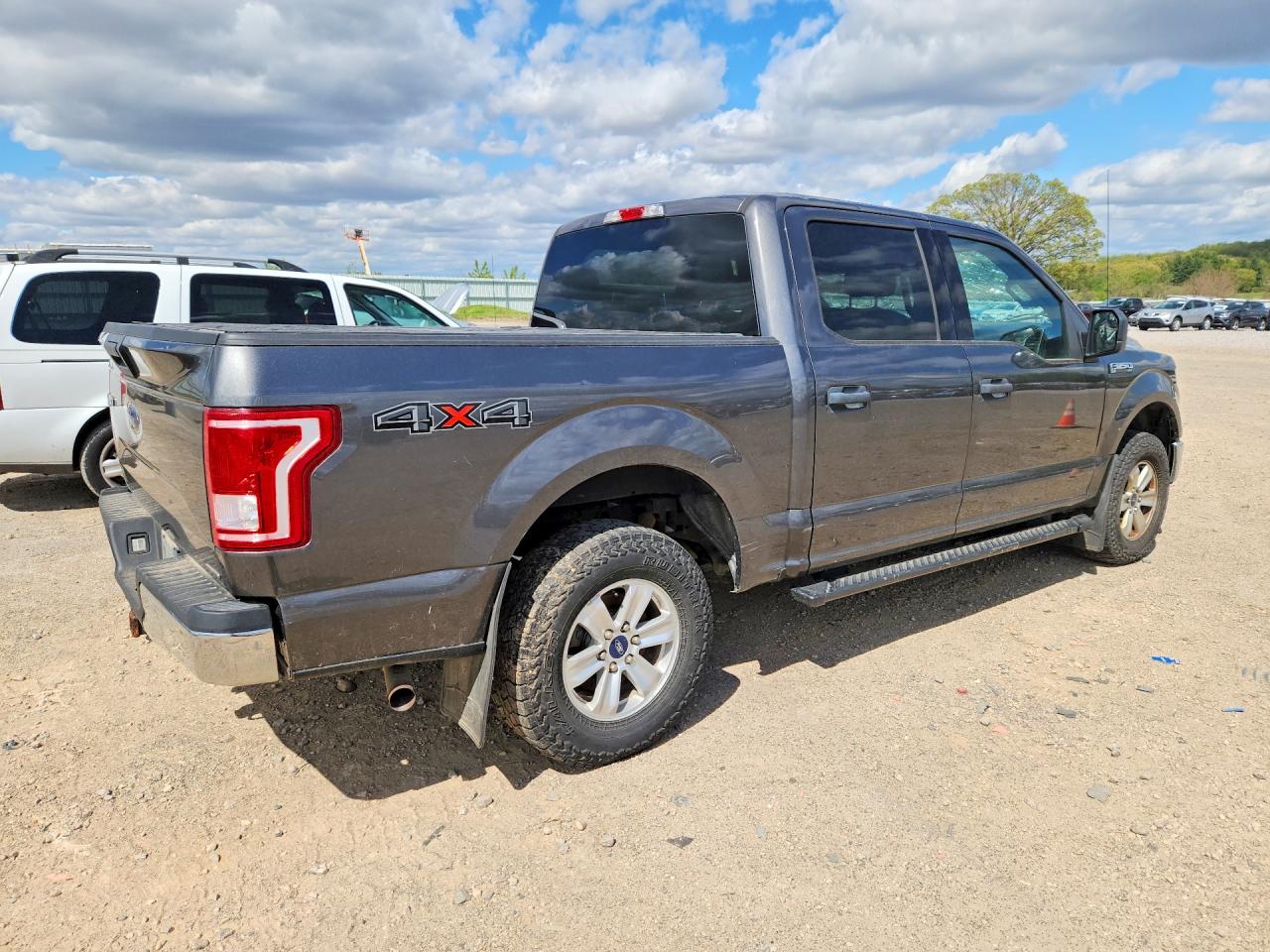 2015 Ford F150 Supercrew Gray vin: 1FTEW1E81FFA63719
