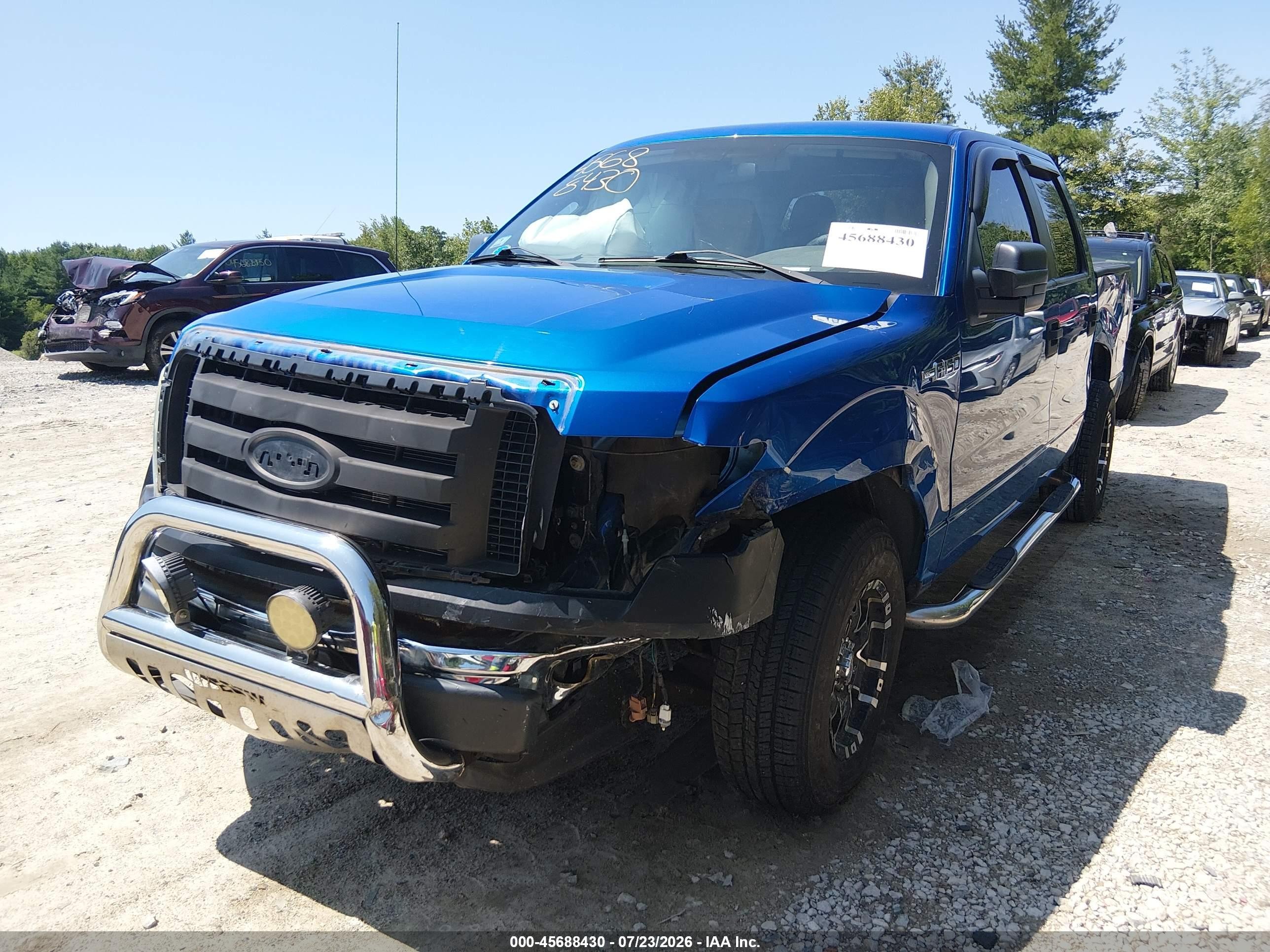 2010 Ford F-150 Xl/xlt Blue vin: 1FTEW1E83AFB05607