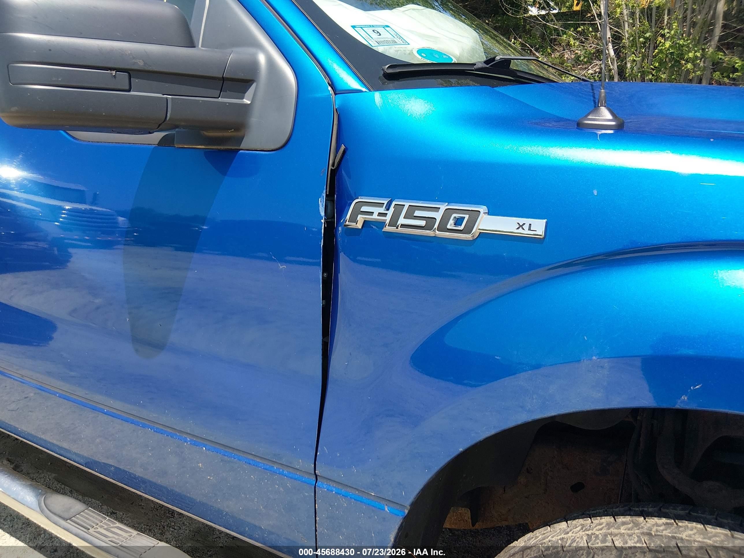 2010 Ford F-150 Xl/xlt Blue vin: 1FTEW1E83AFB05607