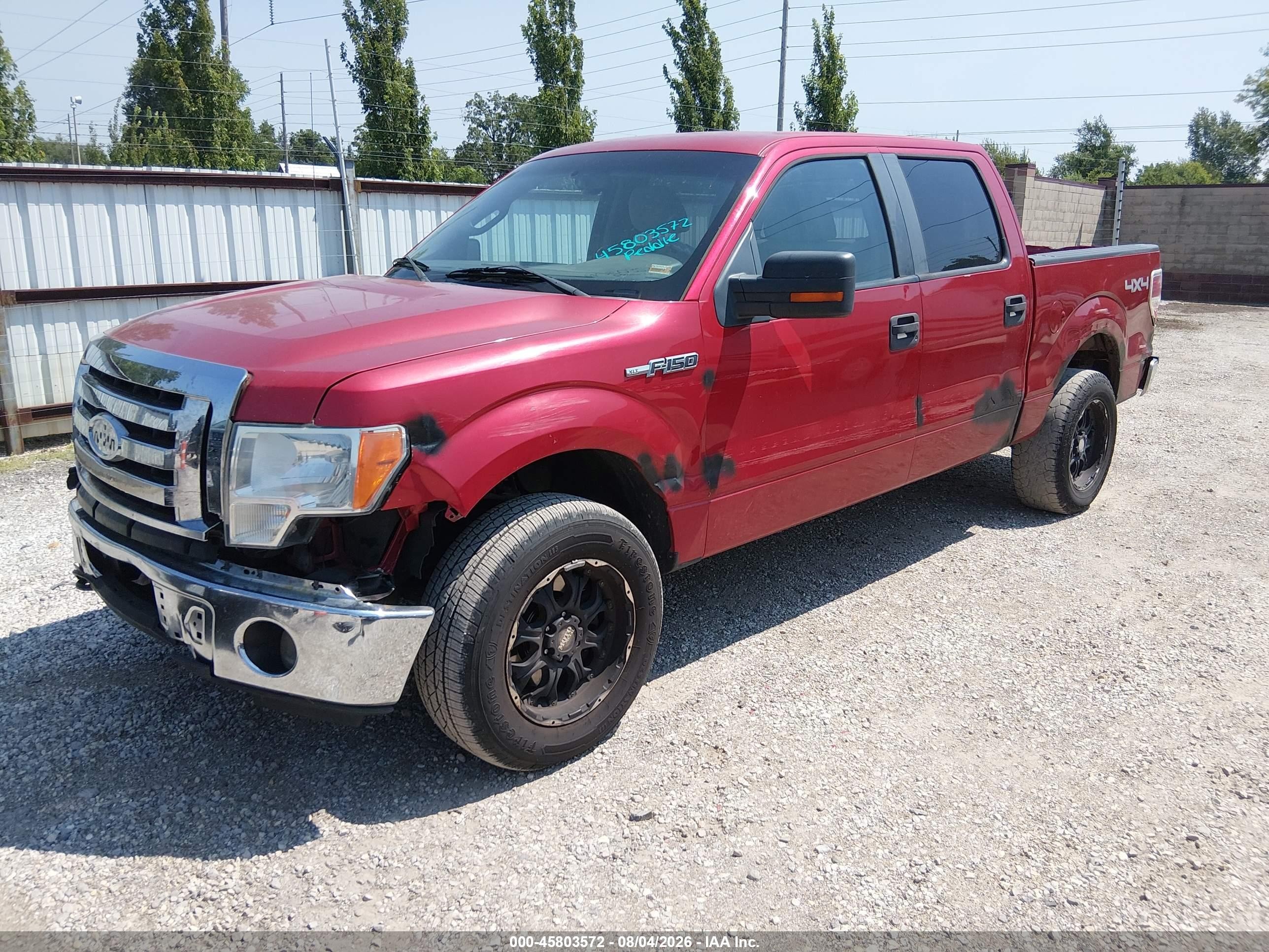 2010 Ford F-150 Xl/xlt Red vin: 1FTEW1E83AFB93669