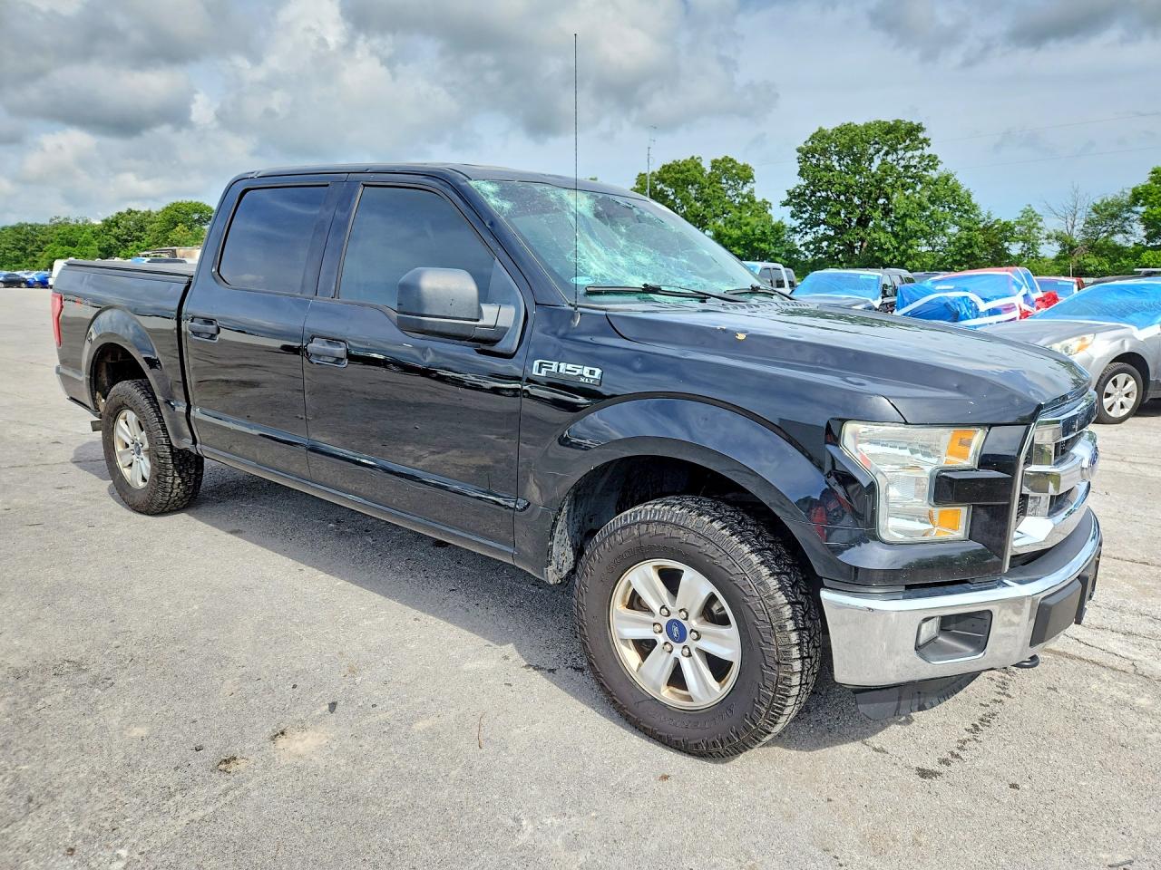 2016 Ford F150 Supercrew Black vin: 1FTEW1E83GKD94505