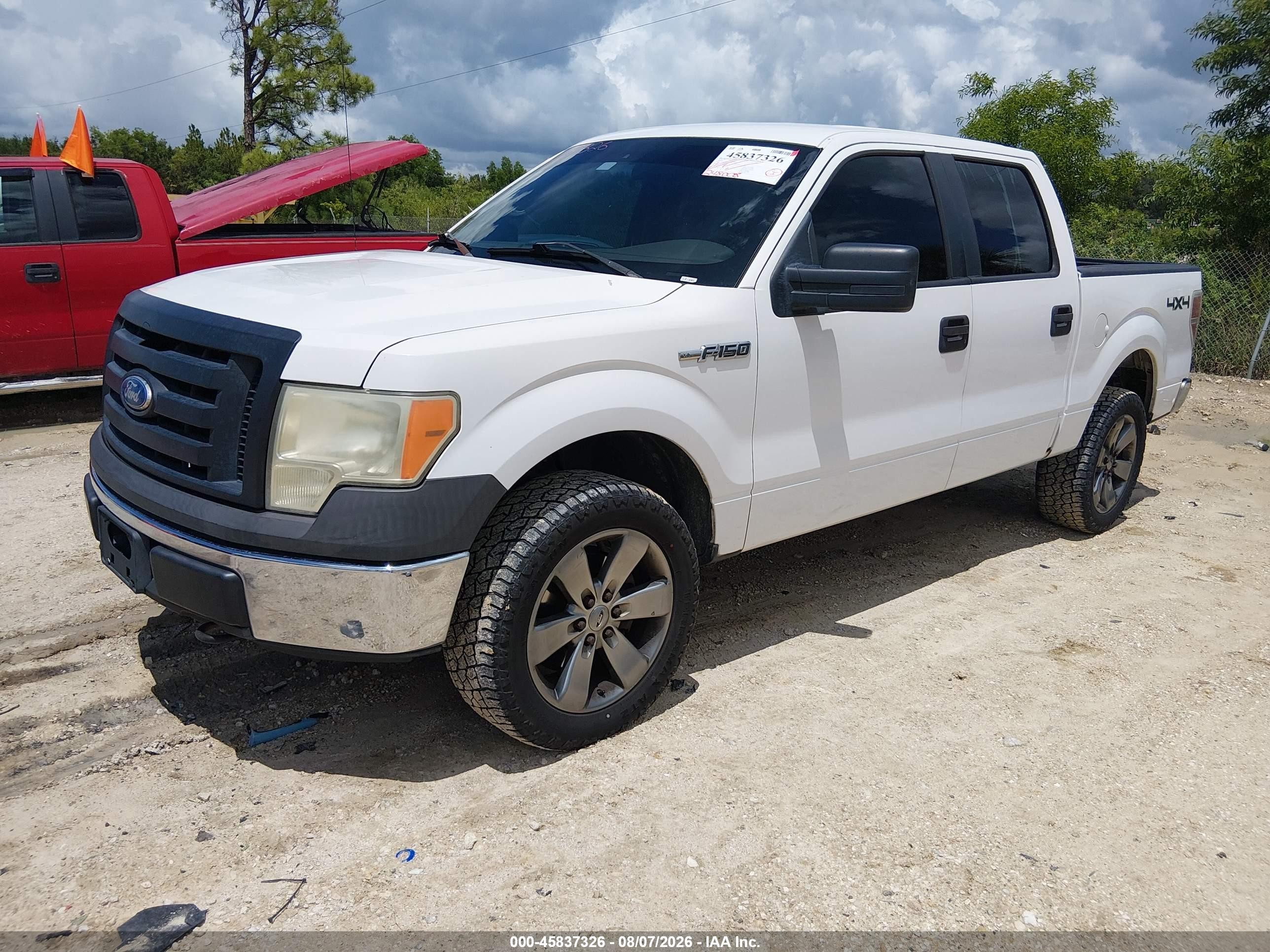 2010 Ford F-150 Xl White vin: 1FTEW1E84AFB25820