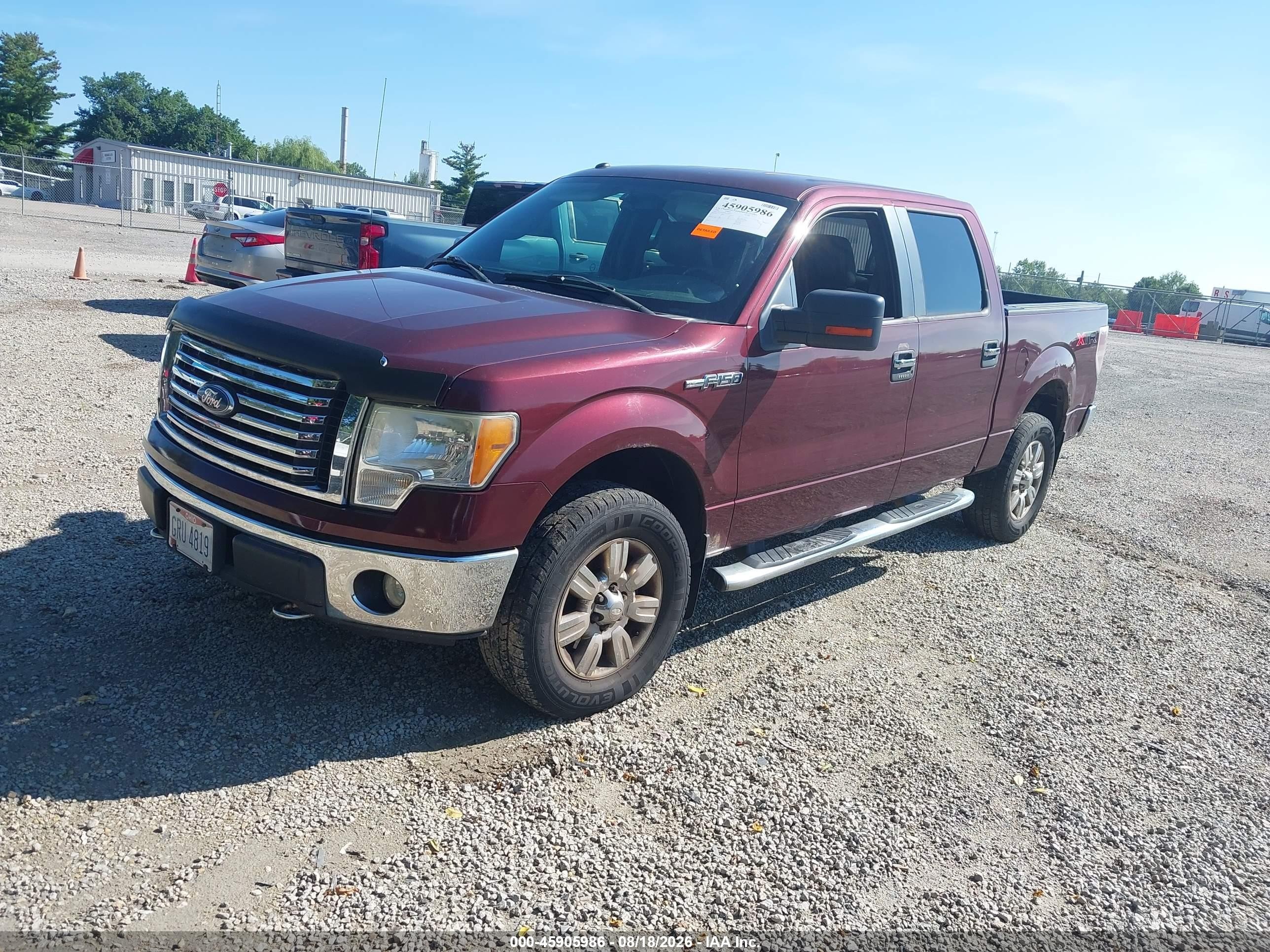 2010 Ford F-150 Xl/xlt Maroon vin: 1FTEW1E84AFD44647