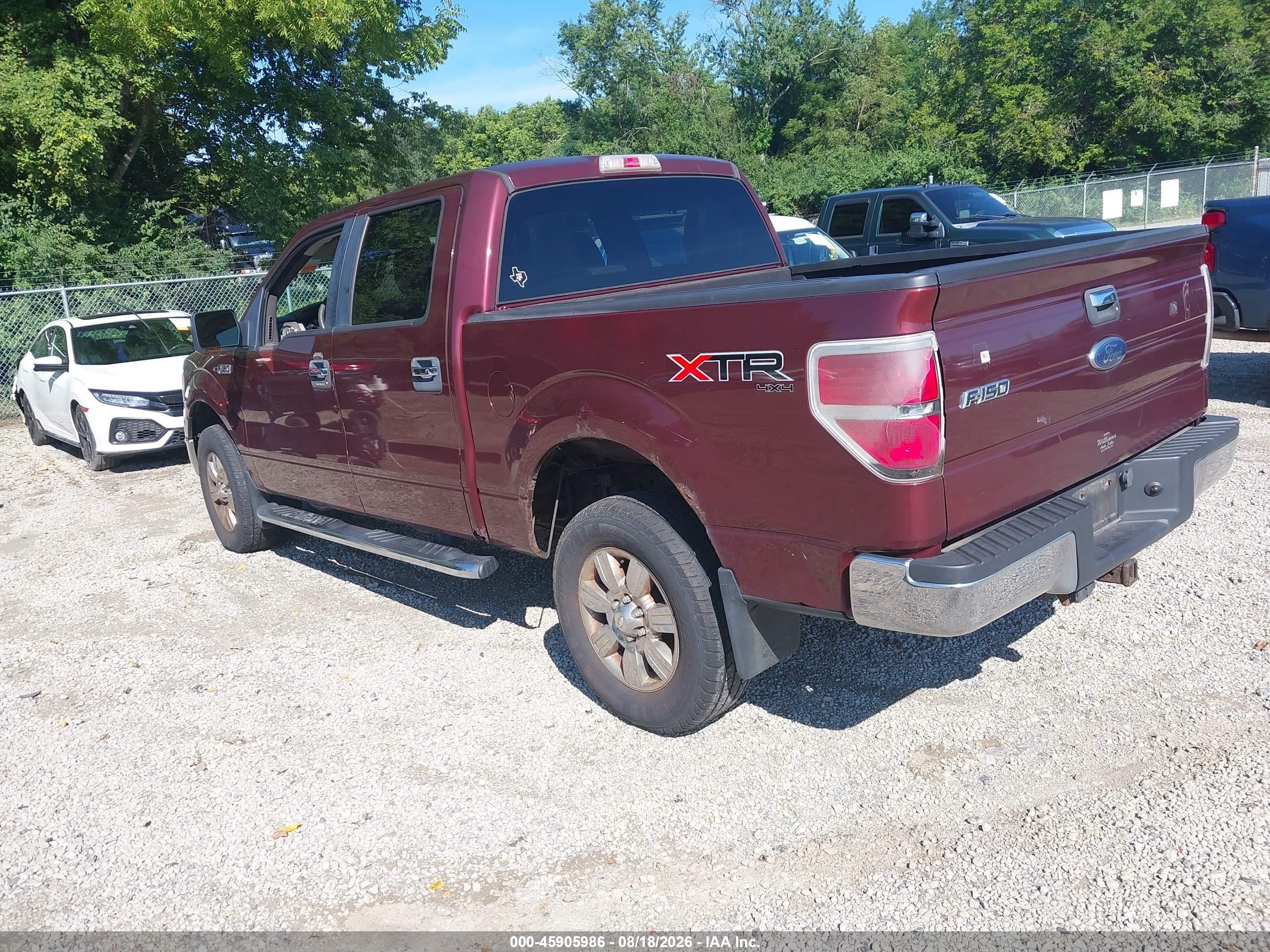 2010 Ford F-150 Xl/xlt Maroon vin: 1FTEW1E84AFD44647