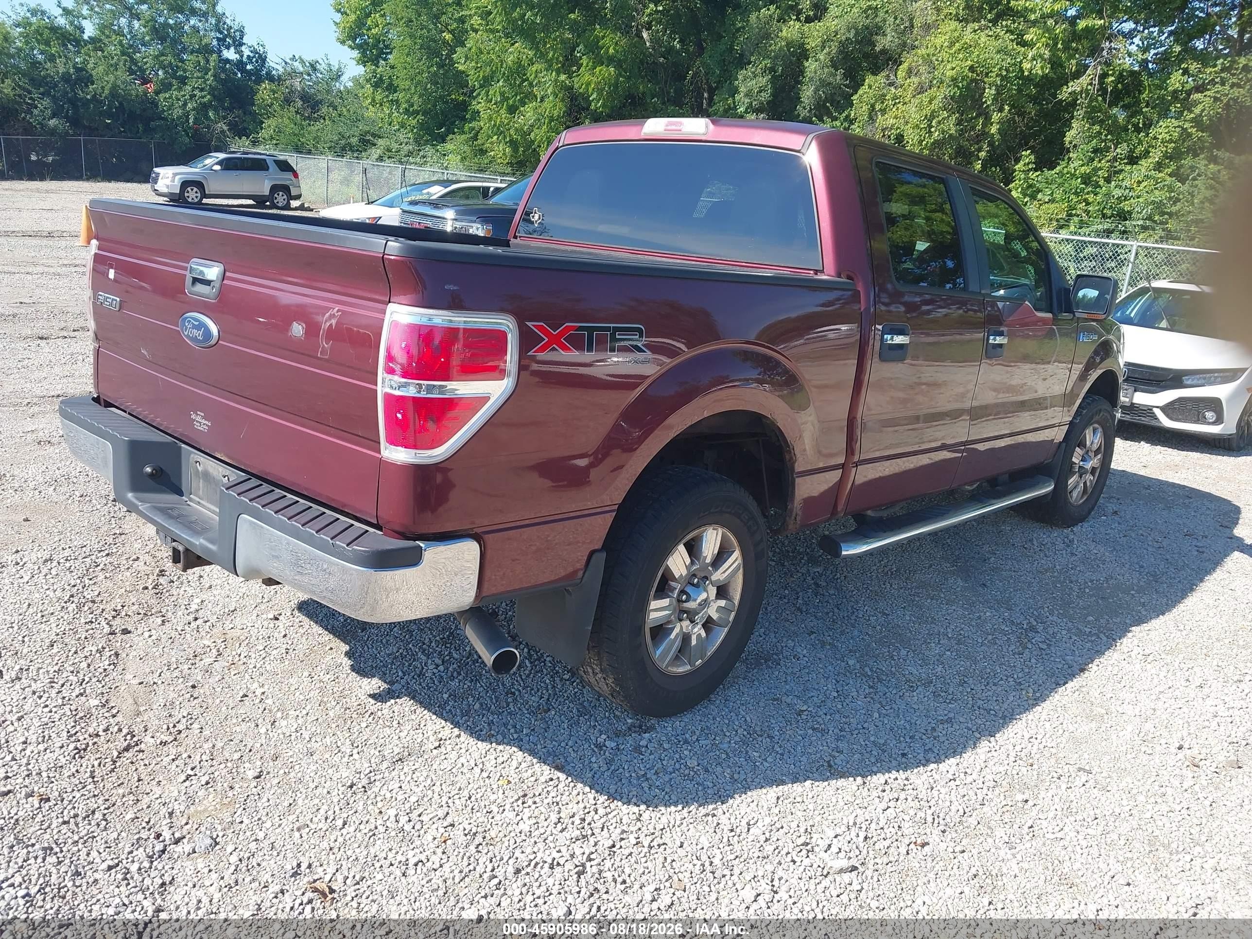 2010 Ford F-150 Xl/xlt Maroon vin: 1FTEW1E84AFD44647
