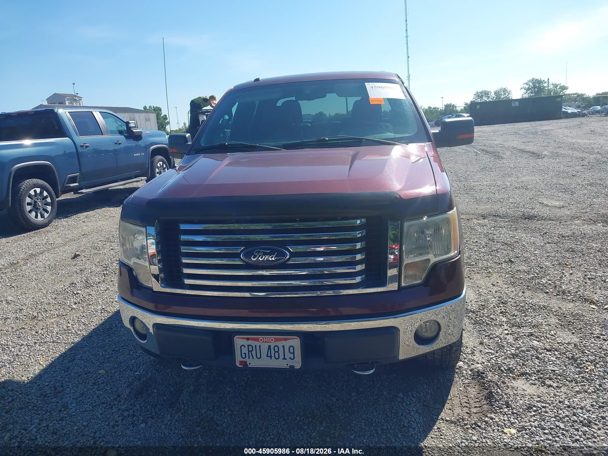 2010 Ford F-150 Xl/xlt Maroon vin: 1FTEW1E84AFD44647