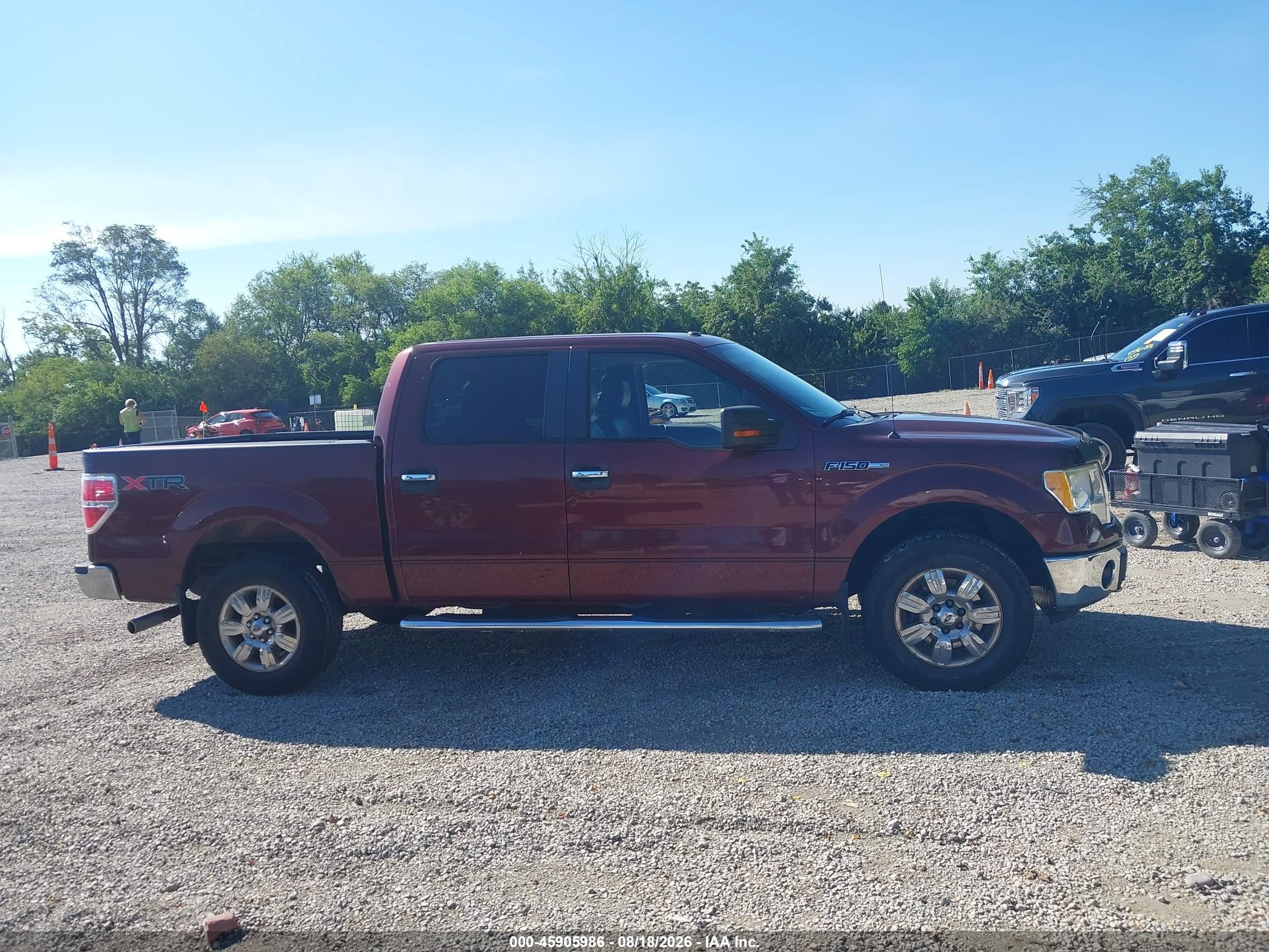 2010 Ford F-150 Xl/xlt Maroon vin: 1FTEW1E84AFD44647