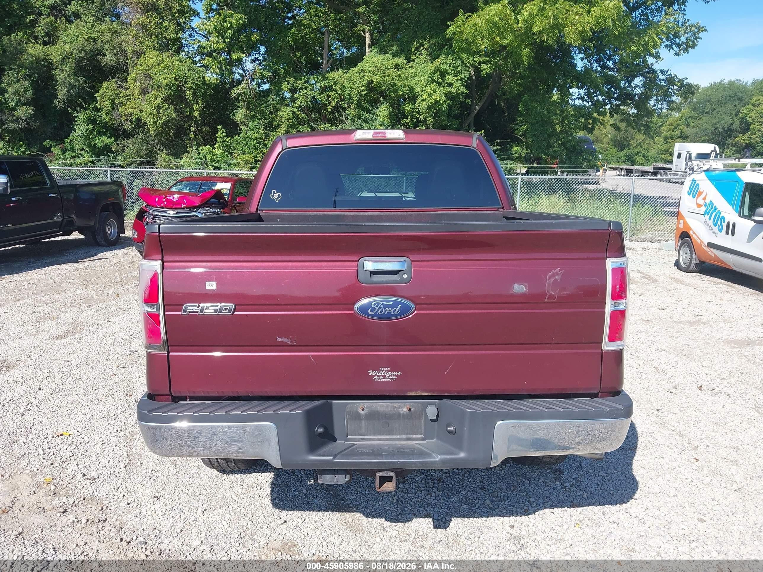2010 Ford F-150 Xl/xlt Maroon vin: 1FTEW1E84AFD44647