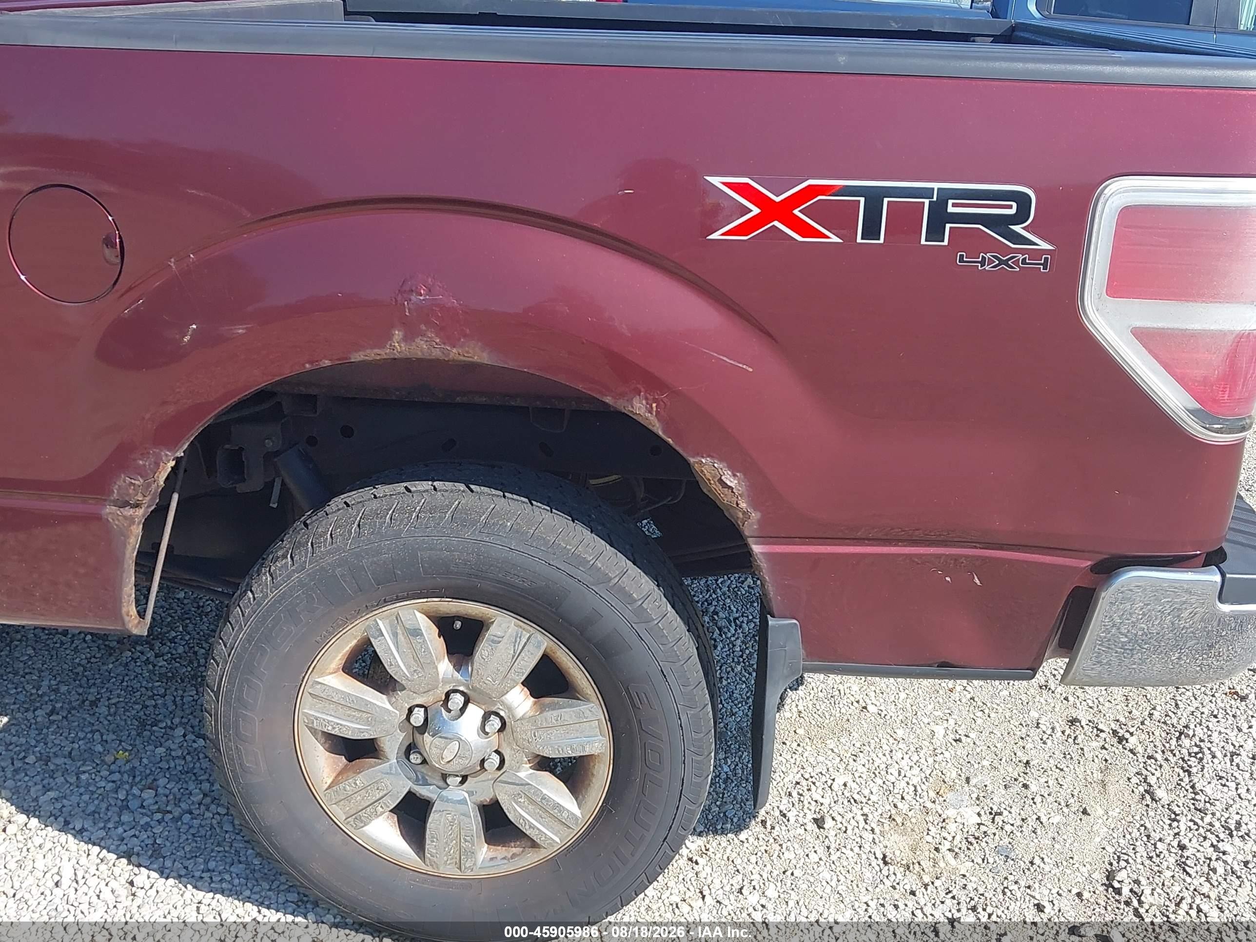 2010 Ford F-150 Xl/xlt Maroon vin: 1FTEW1E84AFD44647