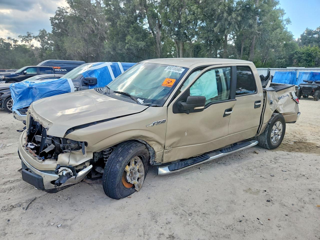 2010 Ford F150 Supercrew Tan vin: 1FTEW1E84AFD62923
