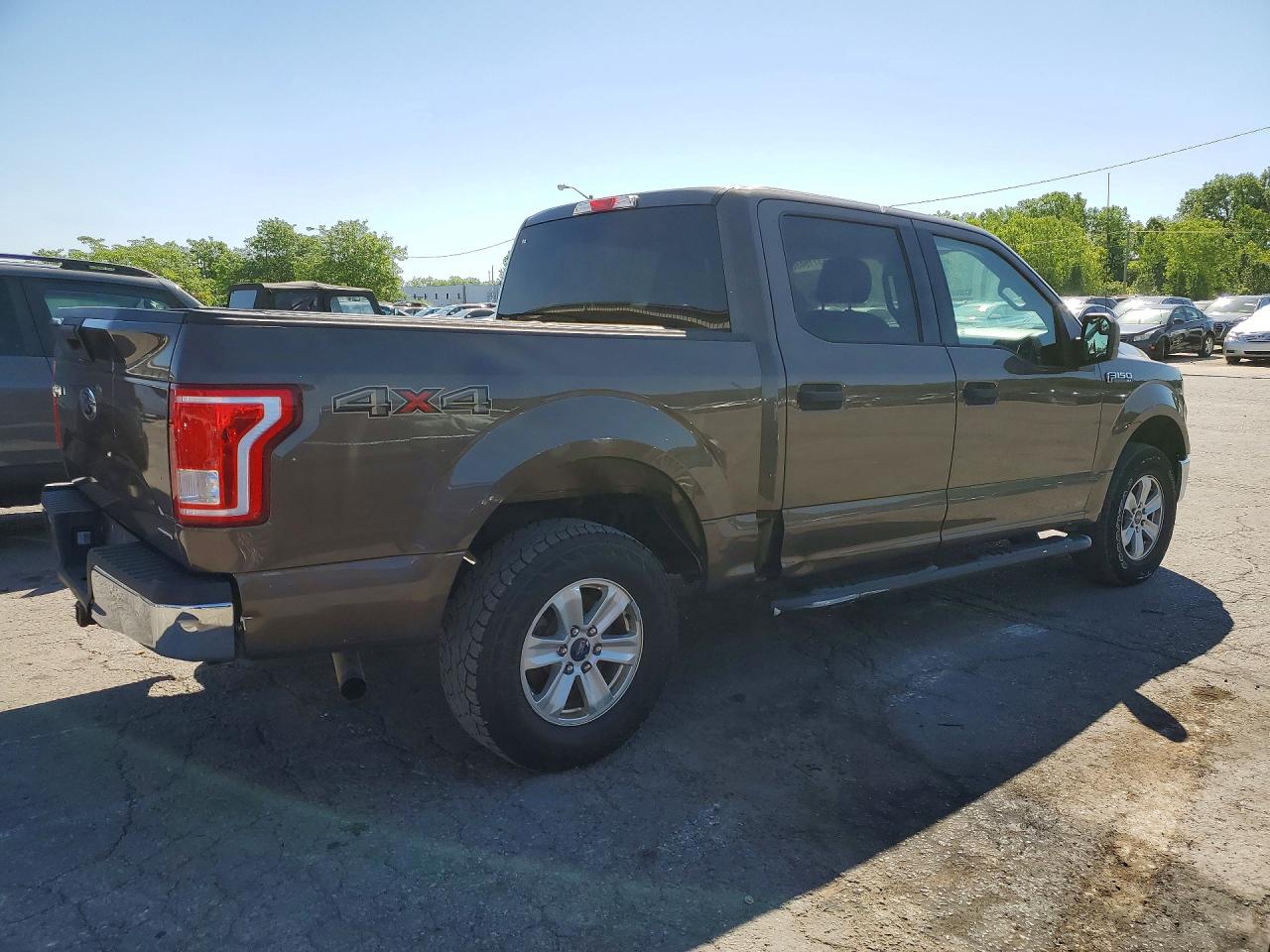 2015 Ford F150 Supercrew Gray vin: 1FTEW1E84FKD49295