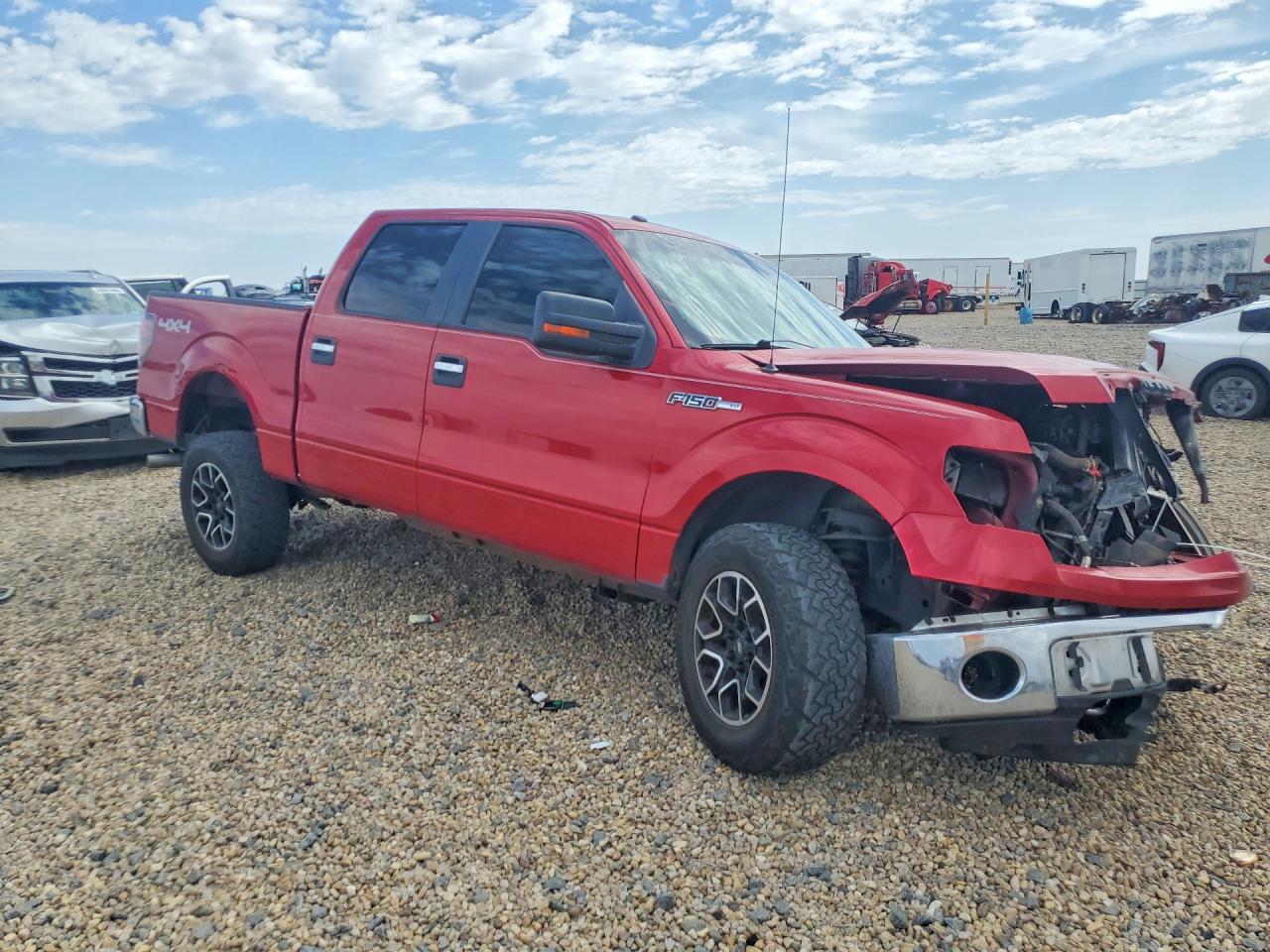 2010 Ford F150 Supercrew Red vin: 1FTEW1E85AFD11320