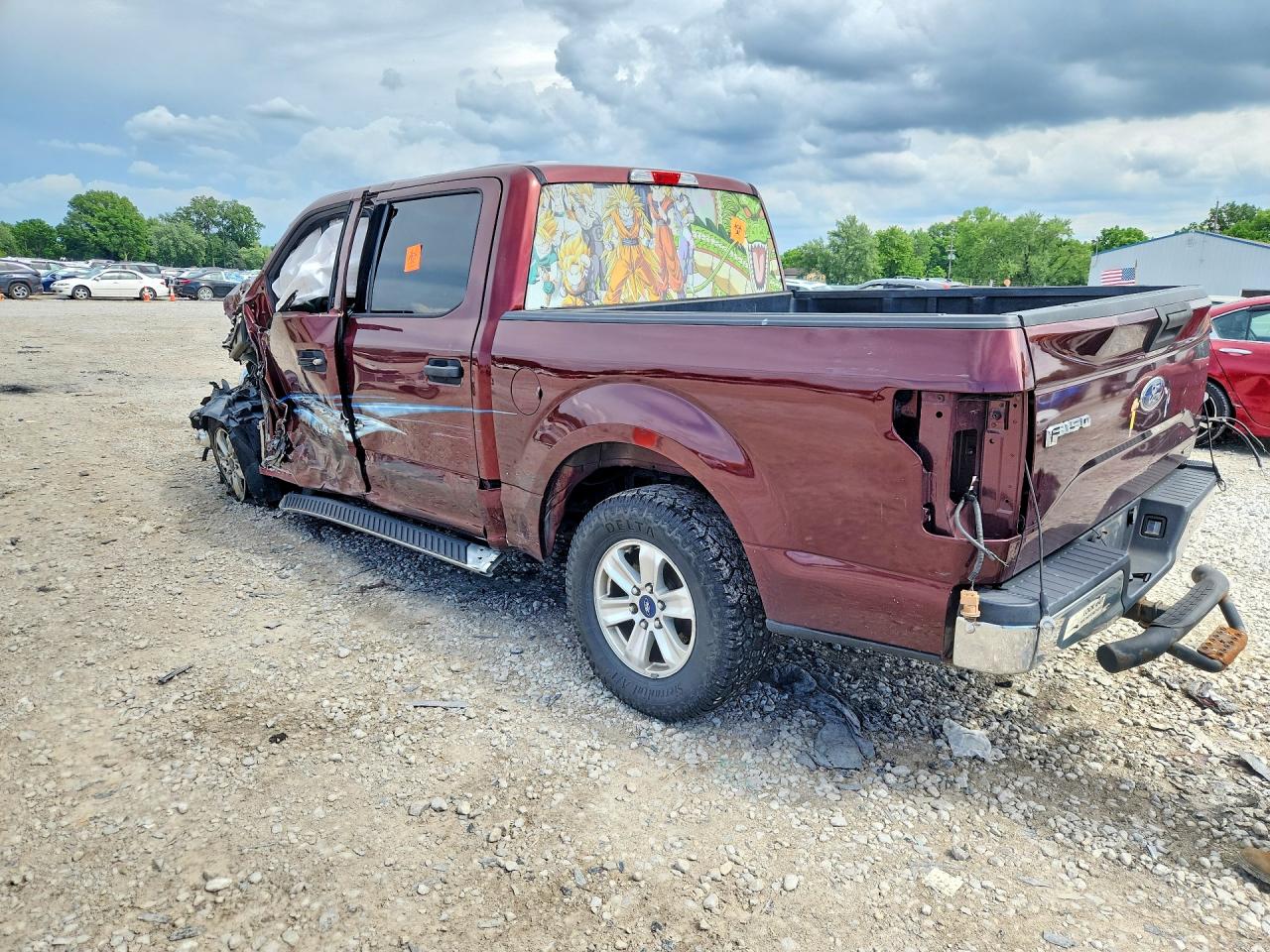 2015 Ford F150 Supercrew Темно-бордовый vin: 1FTEW1E85FFB15322