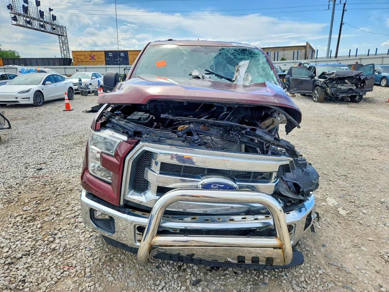 2015 Ford F150 Supercrew Темно-бордовый vin: 1FTEW1E85FFB15322