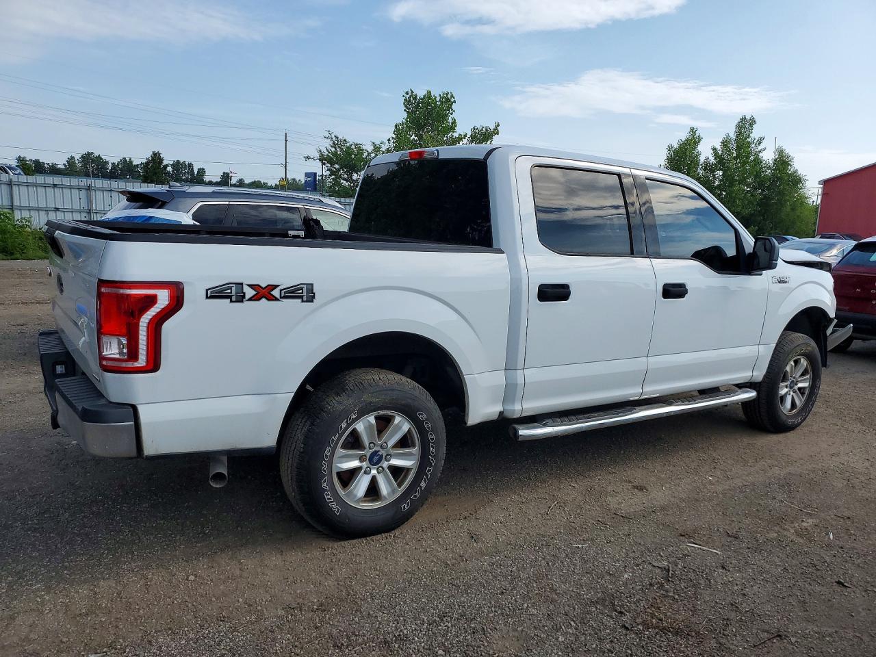 2015 Ford F150 Supercrew White vin: 1FTEW1E85FFB36350