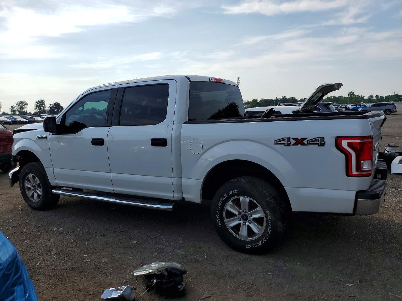 2015 Ford F150 Supercrew White vin: 1FTEW1E85FFB36350