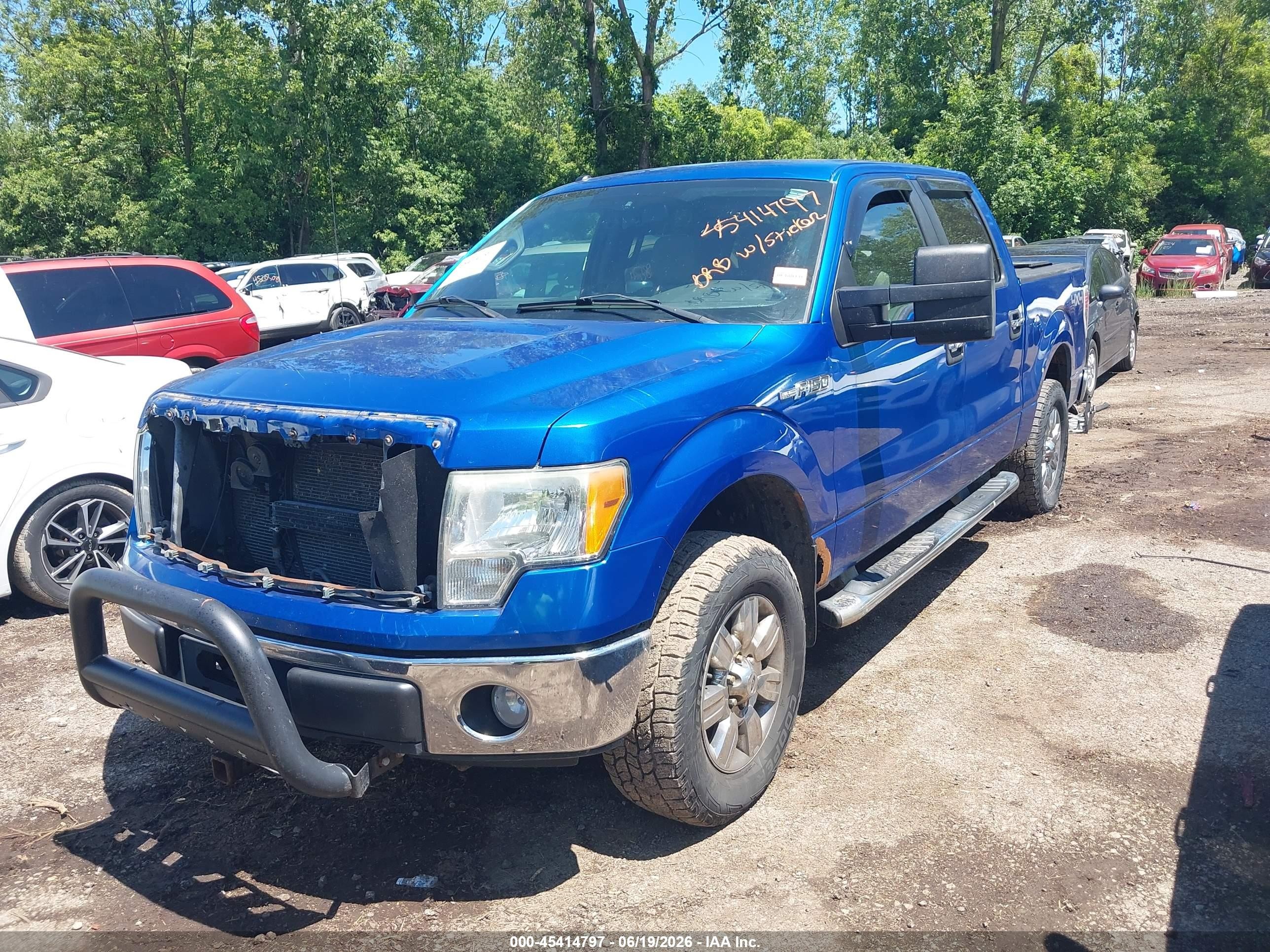 2010 Ford F-150 Xl/xlt Blue vin: 1FTEW1E86AFD75589