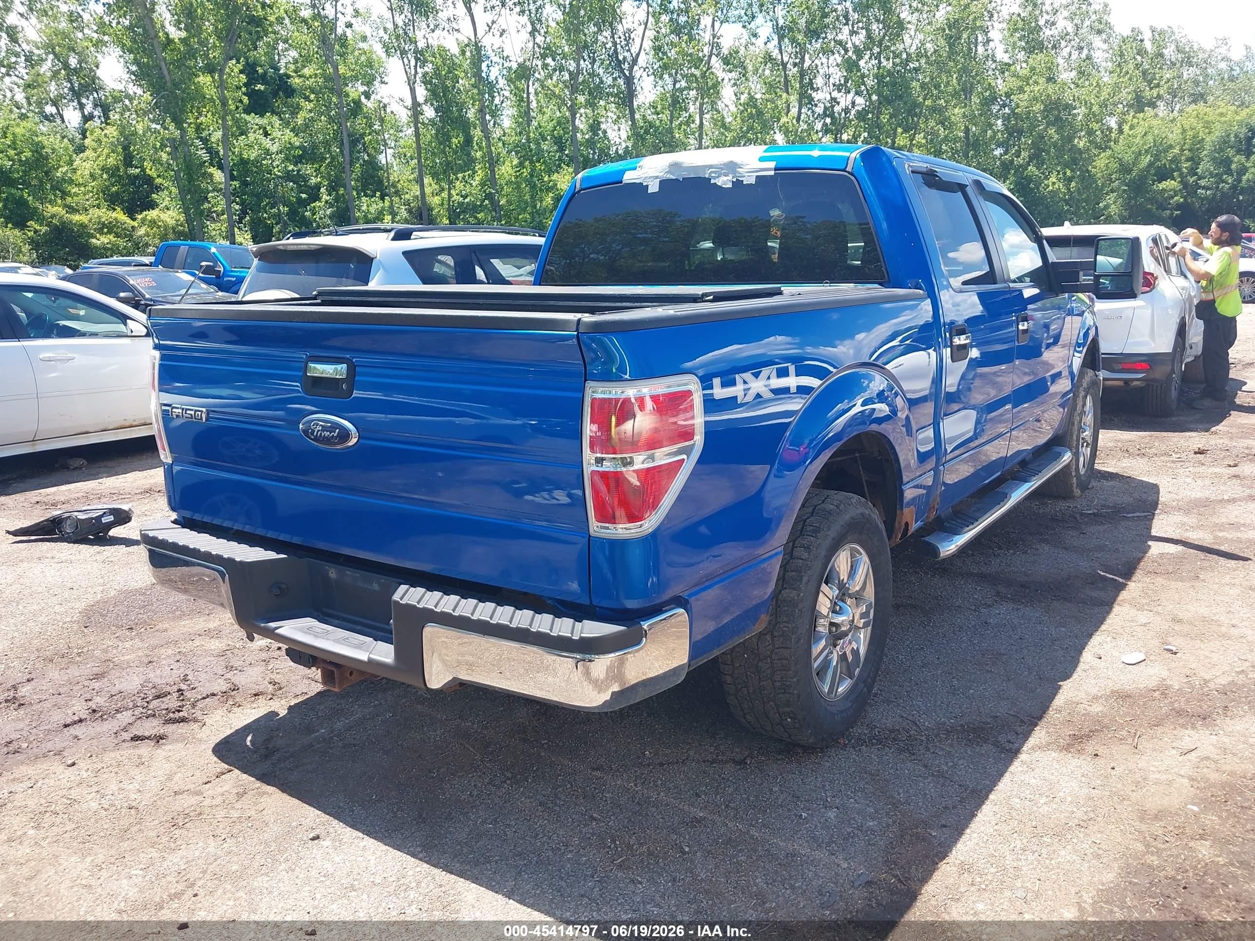 2010 Ford F-150 Xl/xlt Blue vin: 1FTEW1E86AFD75589