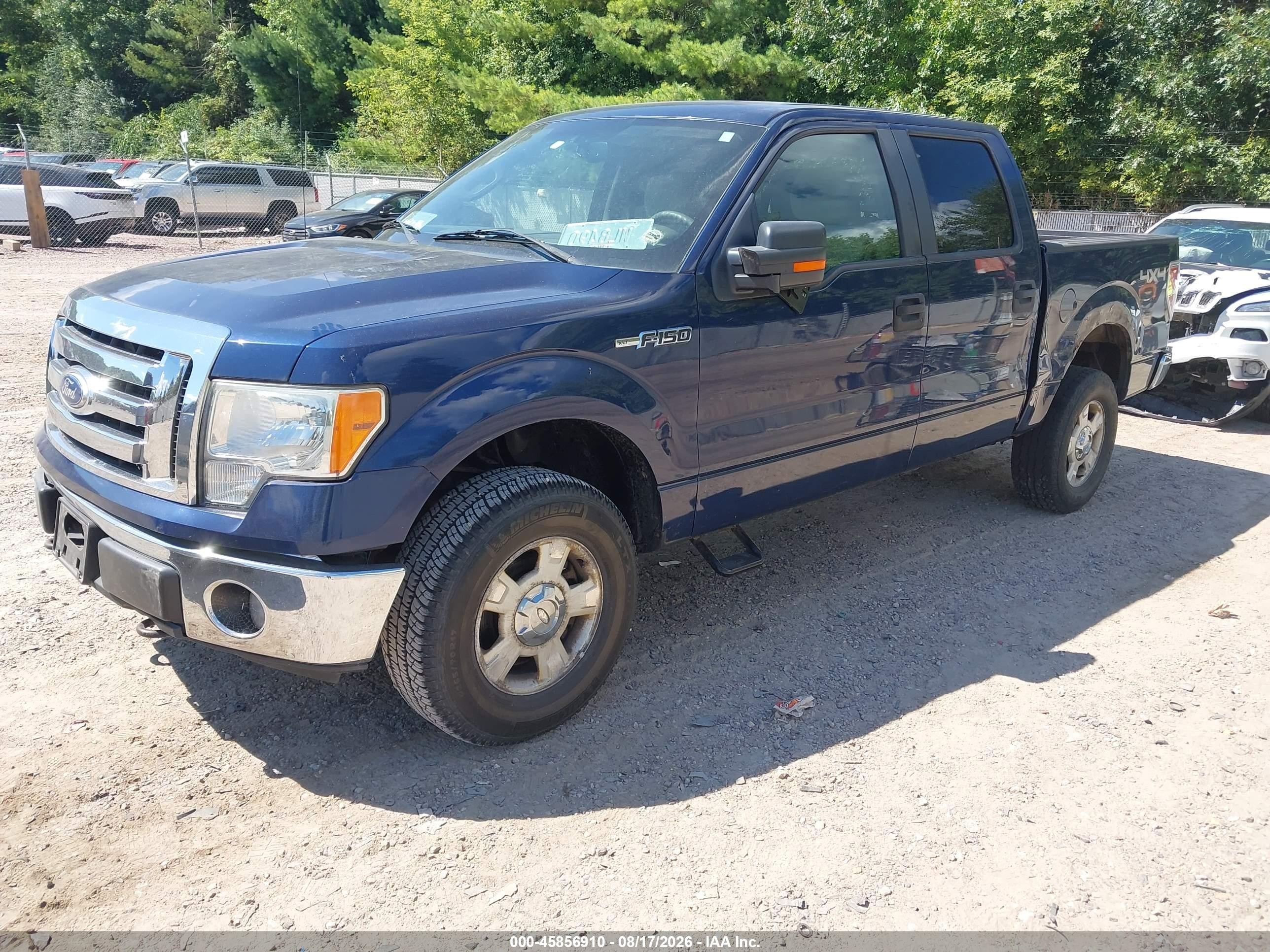 2010 Ford F-150 Xl/xlt Dark Blue vin: 1FTEW1E87AFB91147