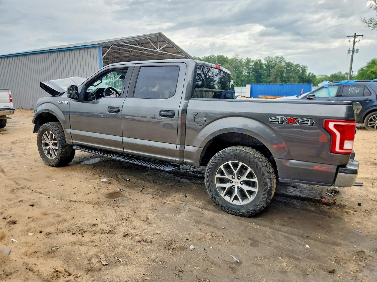 2015 Ford F150 Supercrew Серый vin: 1FTEW1E87FFC33694