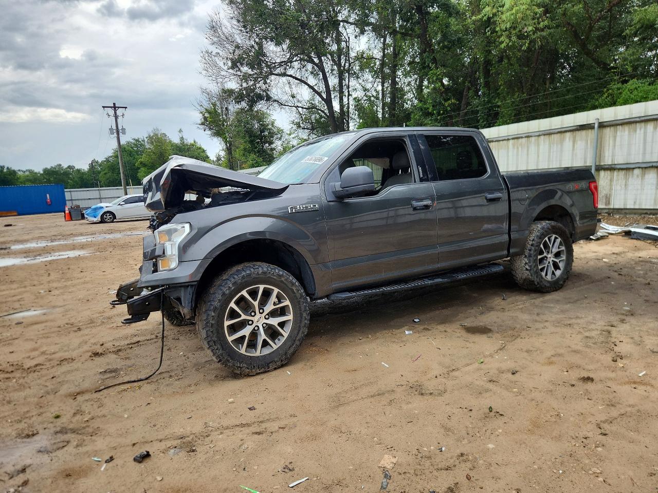 2015 Ford F150 Supercrew Серый vin: 1FTEW1E87FFC33694