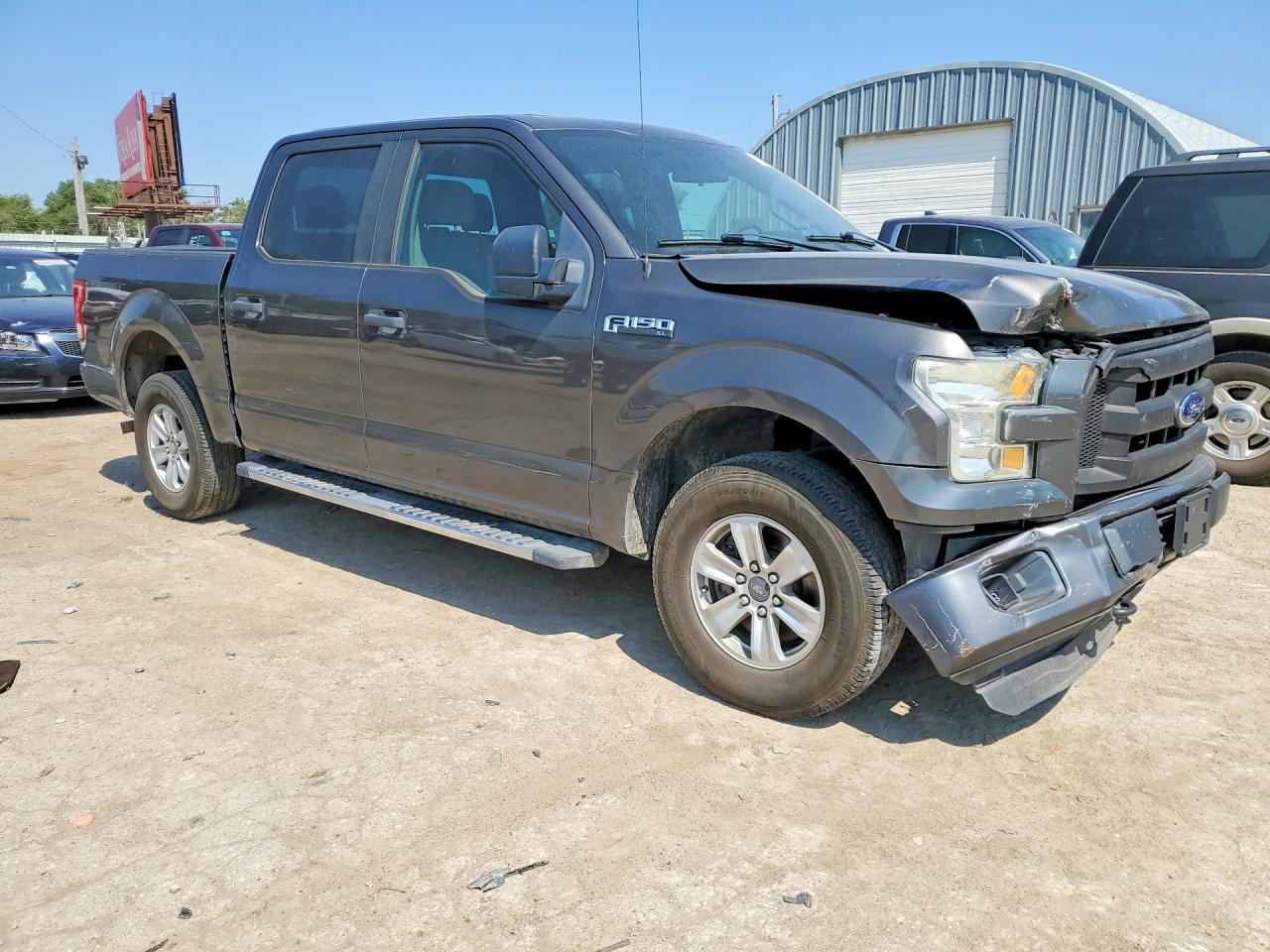 2015 Ford F150 Supercrew Silver vin: 1FTEW1E87FKD67452