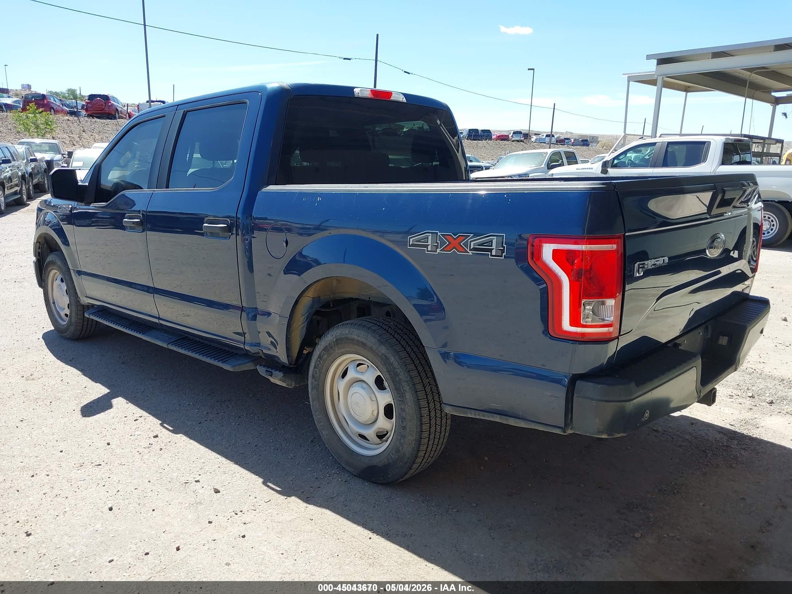 2015 Ford F-150 Xl Dark Blue vin: 1FTEW1E87FKD92075