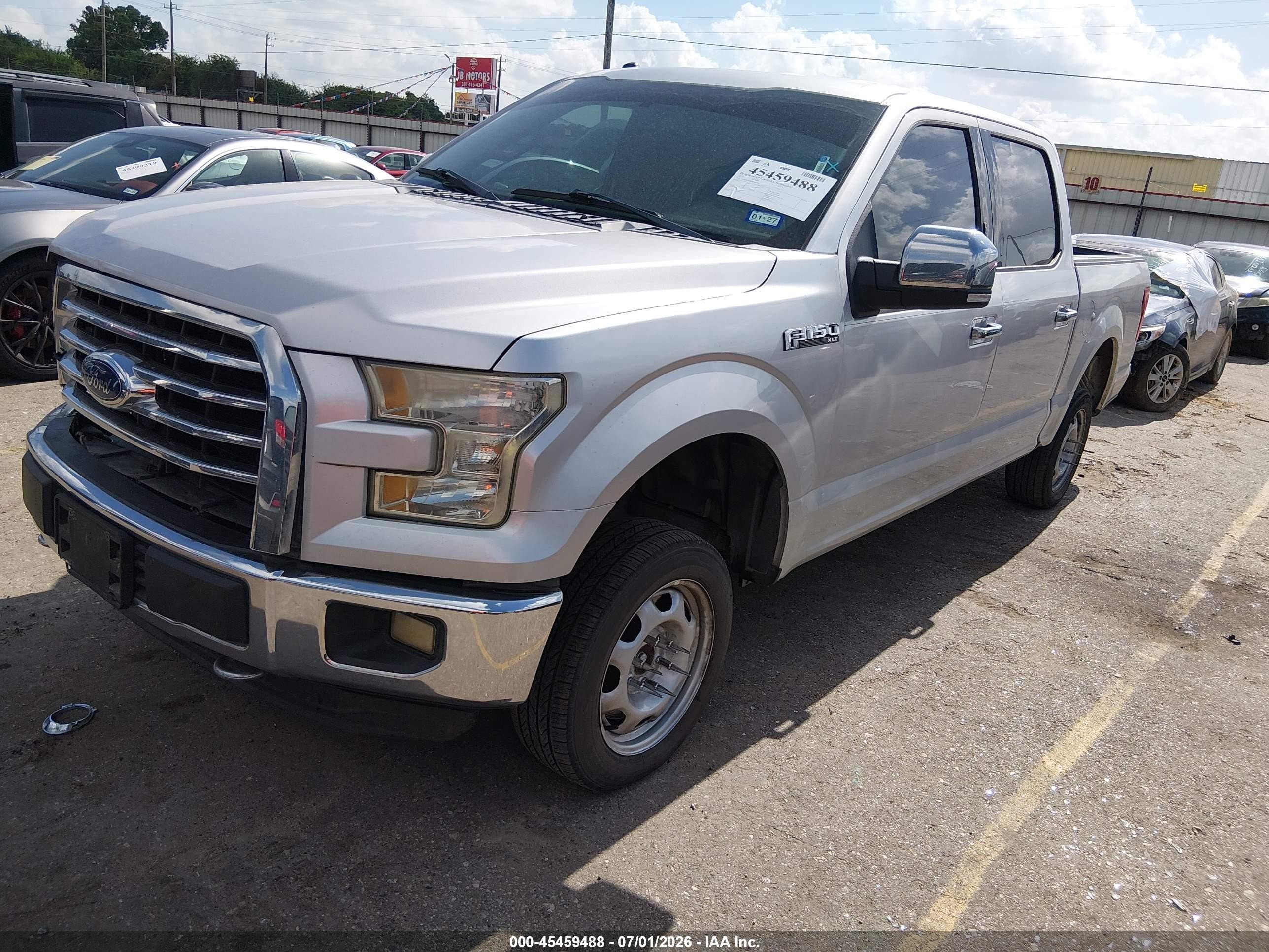 2015 Ford F-150 Xlt Silver vin: 1FTEW1E88FFA53902