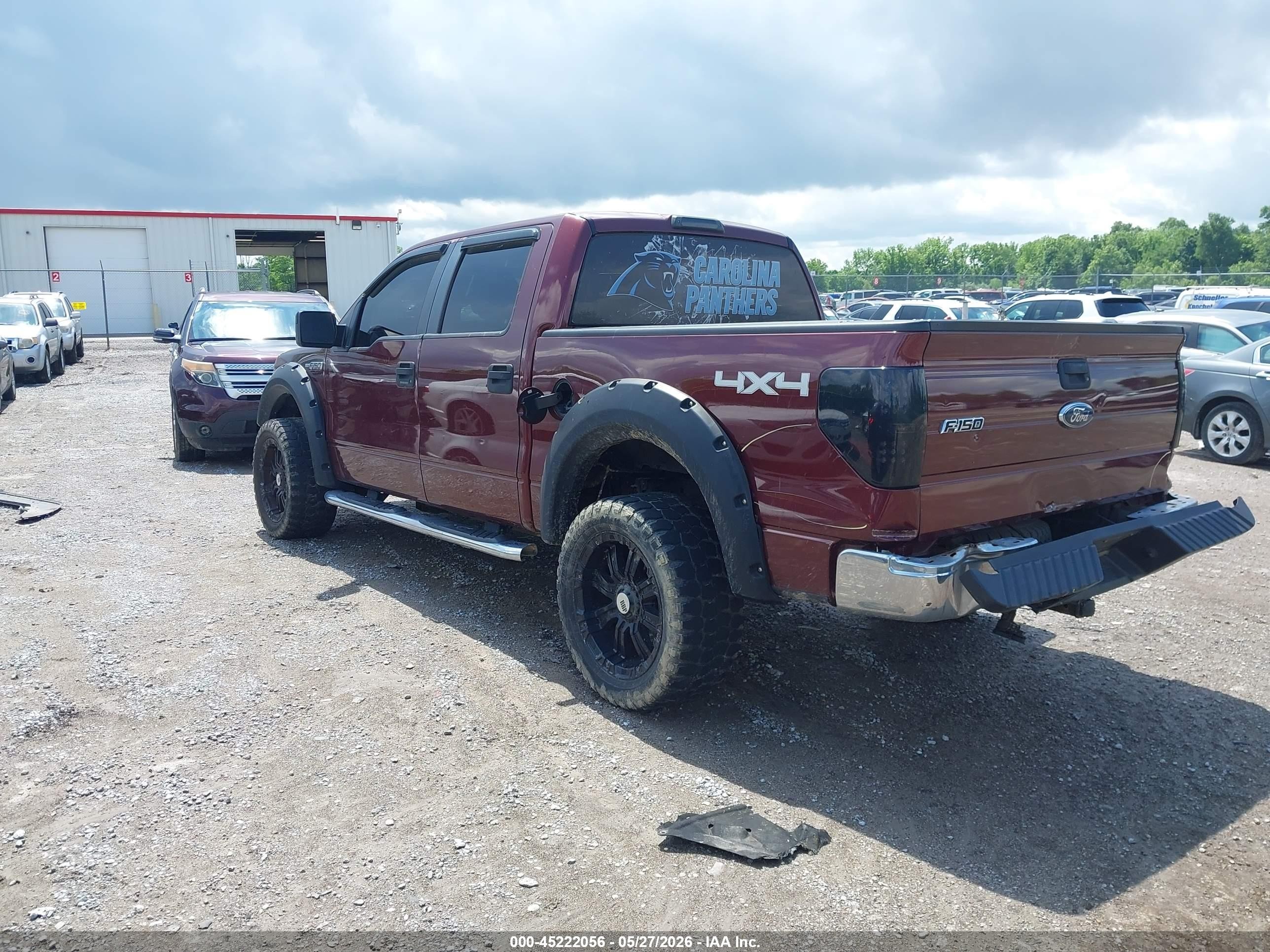 2010 Ford F-150 Xlt Maroon vin: 1FTEW1E89AFC69878