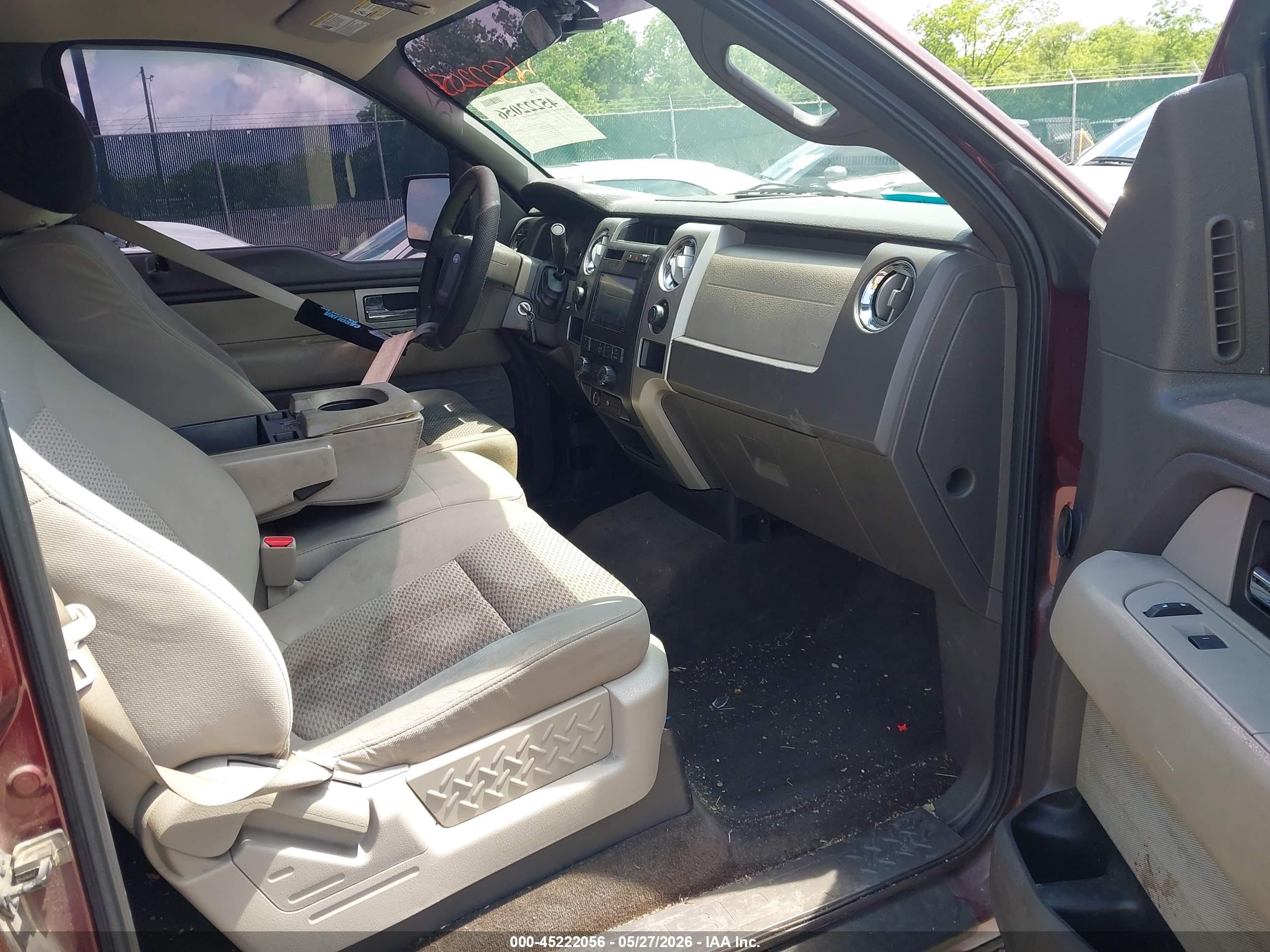 2010 Ford F-150 Xlt Maroon vin: 1FTEW1E89AFC69878