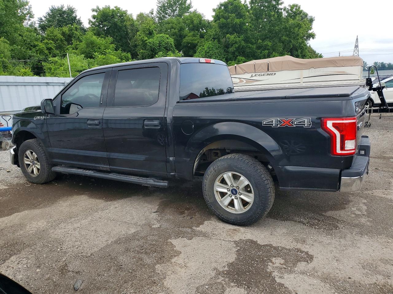 2015 Ford F150 Supercrew Black vin: 1FTEW1E89FKE94333