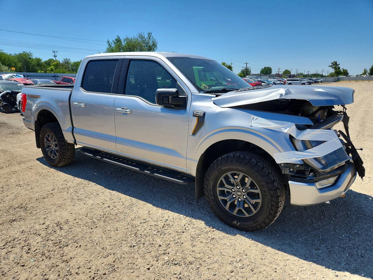 2023 Ford F150 Supercrew Gray vin: 1FTEW1E89PFB98030