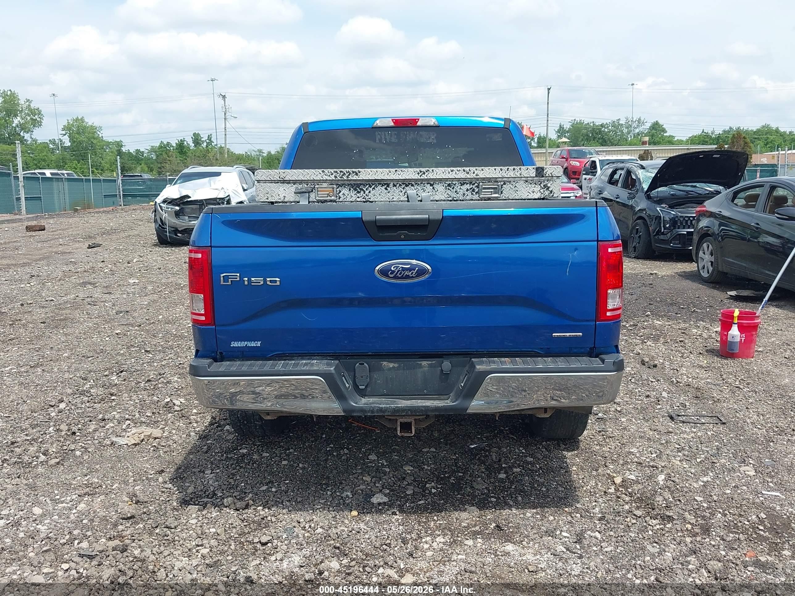 2015 Ford F-150 Xlt Blue vin: 1FTEW1E8XFFC89130