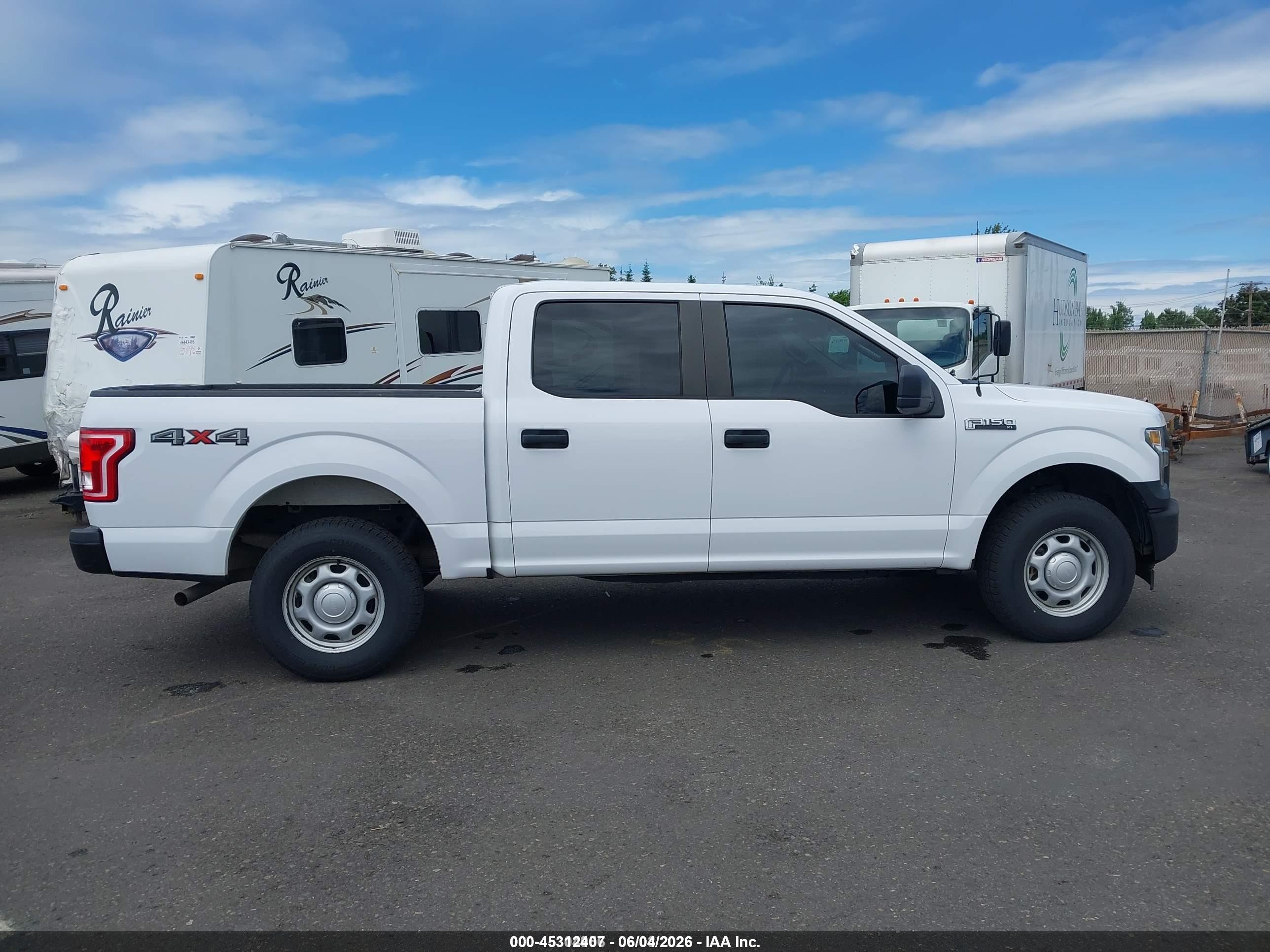 2017 Ford F-150 Xl White vin: 1FTEW1E8XHKE26349