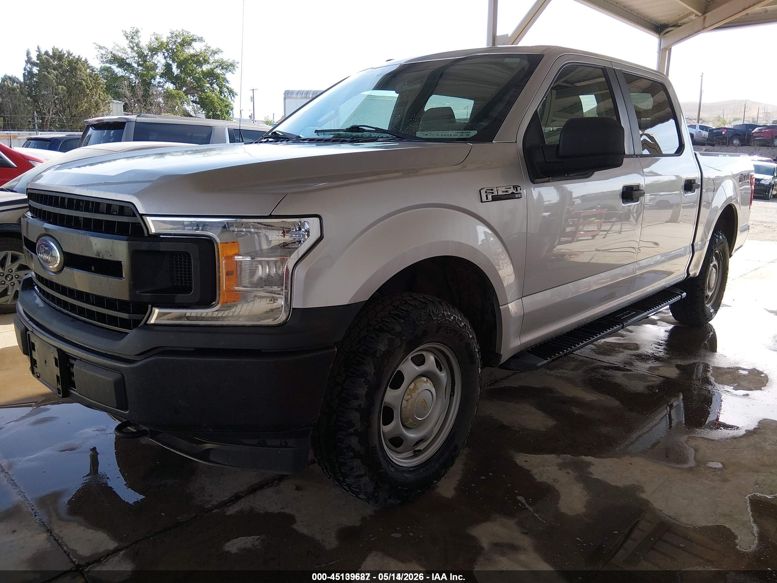 2018 Ford F-150 Xl Silver vin: 1FTEW1EB3JFD04975