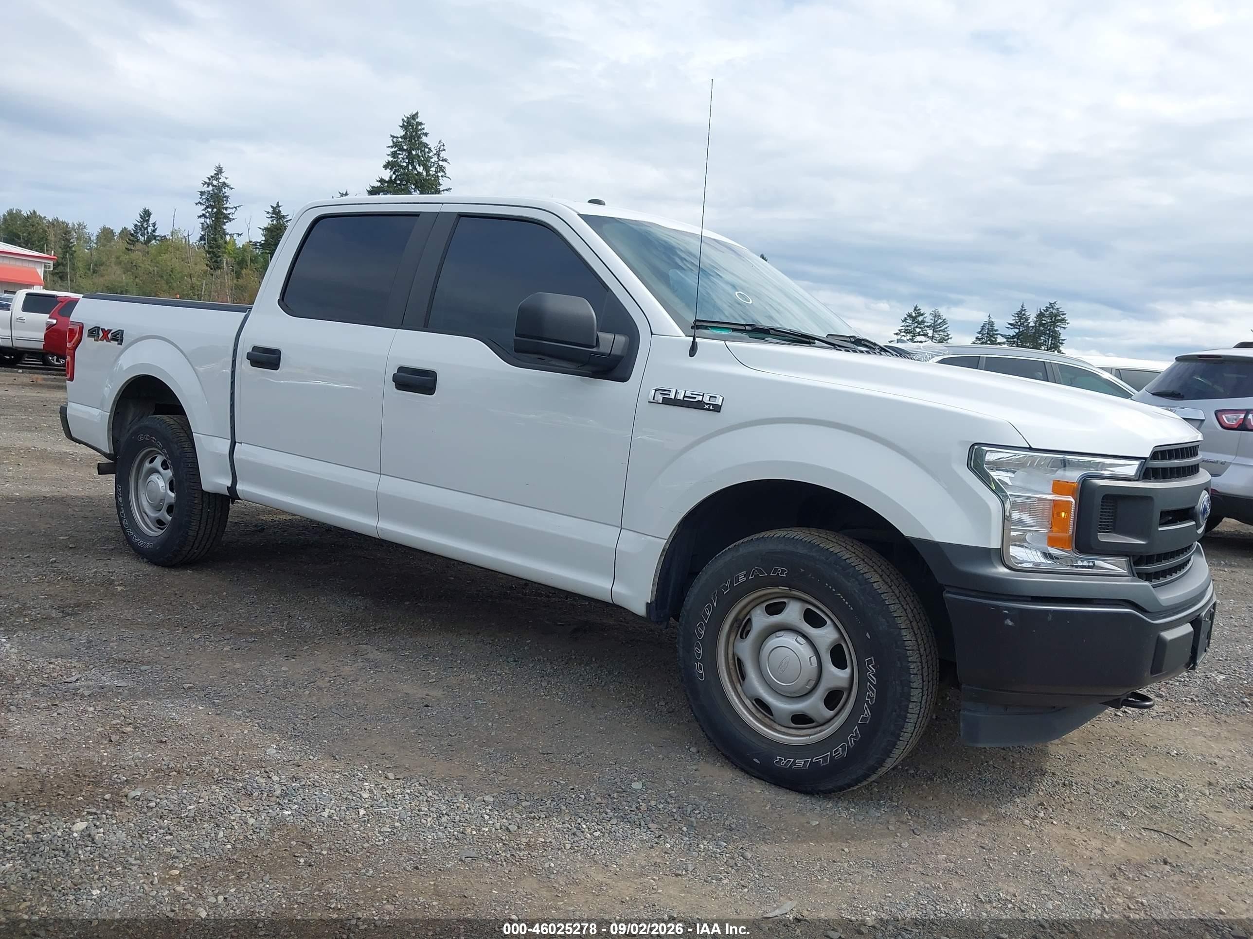2018 Ford F-150 Xl White vin: 1FTEW1EB3JFD05124